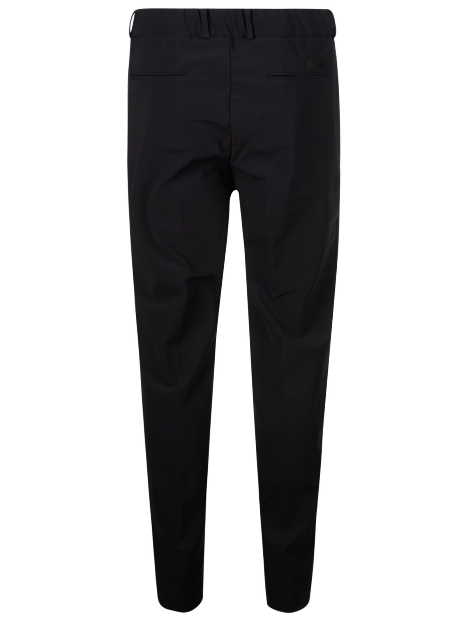 Shop Rrd - Roberto Ricci Design Buttoned Fitted Trousers In Blue/black