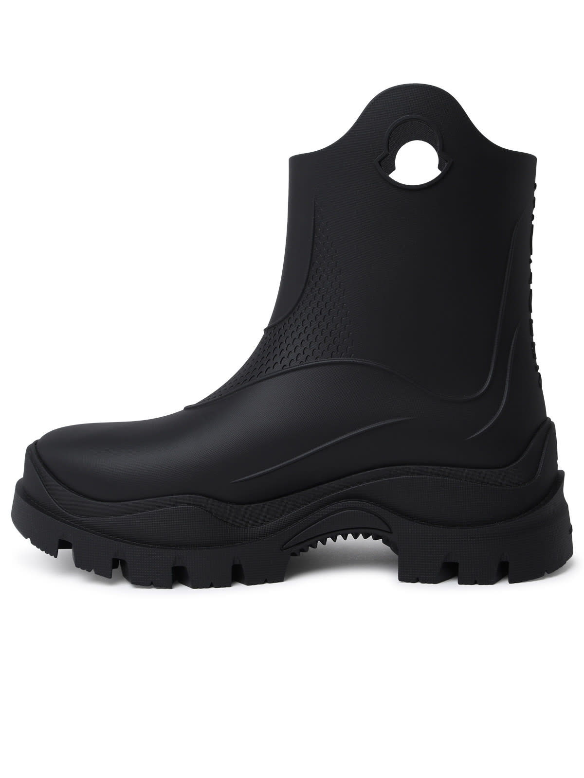 Shop Moncler Misty Black Pvc Rain Boots