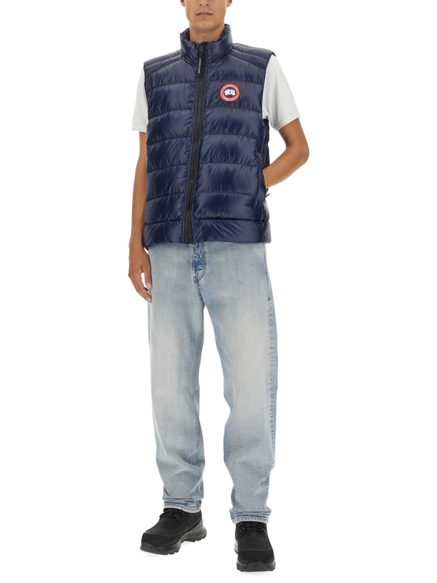 Shop Canada Goose Crofton Vest In Blue