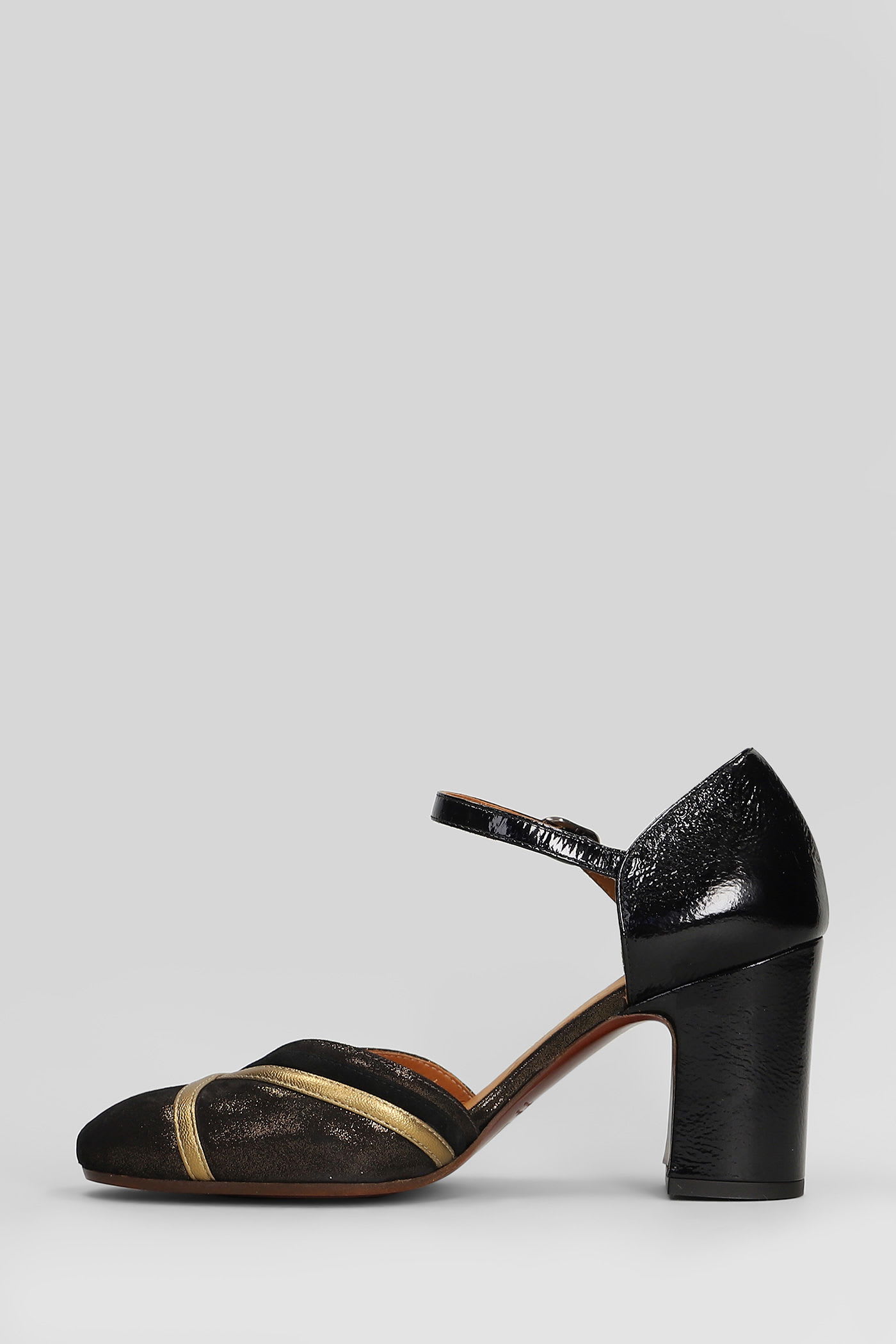 Chie Mihara 65mm Merman Leather Ankle-strap Pumps In Black