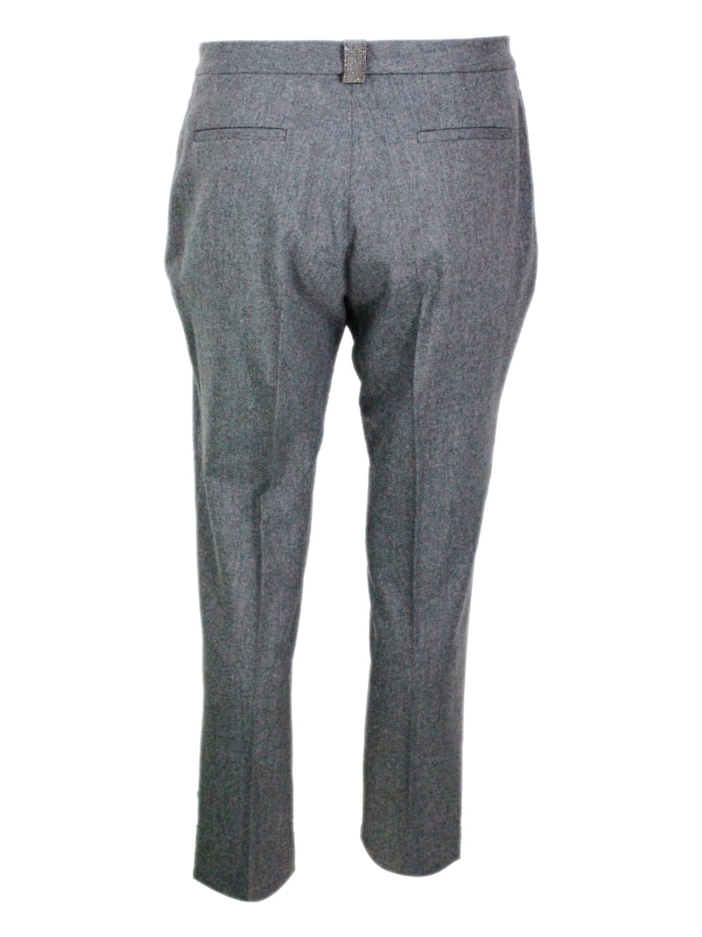 Fabiana Filippi Wool Blend Pants In Gray