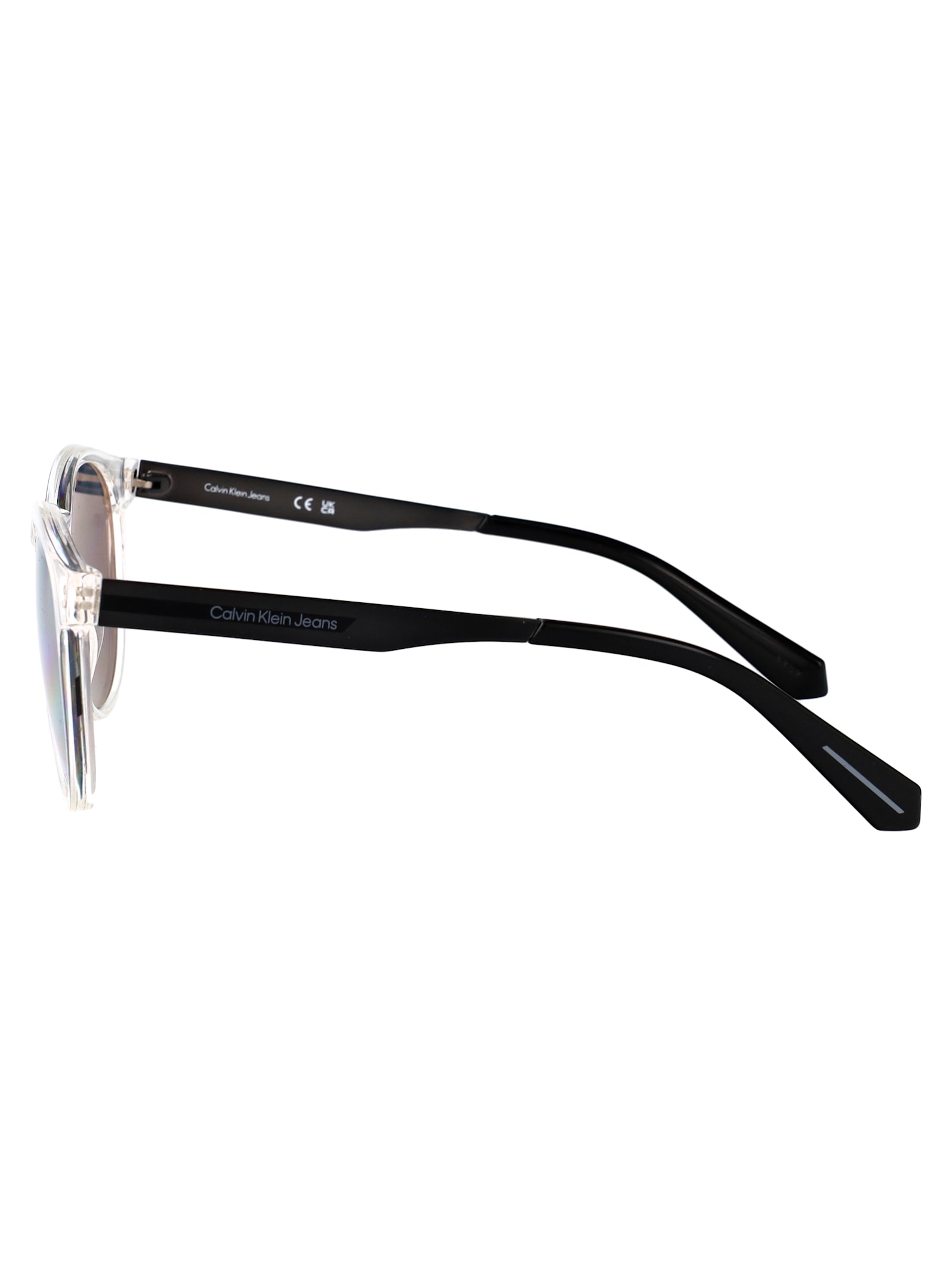 Calvin Klein Jeans Est.1978 Calvin Klein Jeans Crystal Clear Acetate Sunglasses In Blue