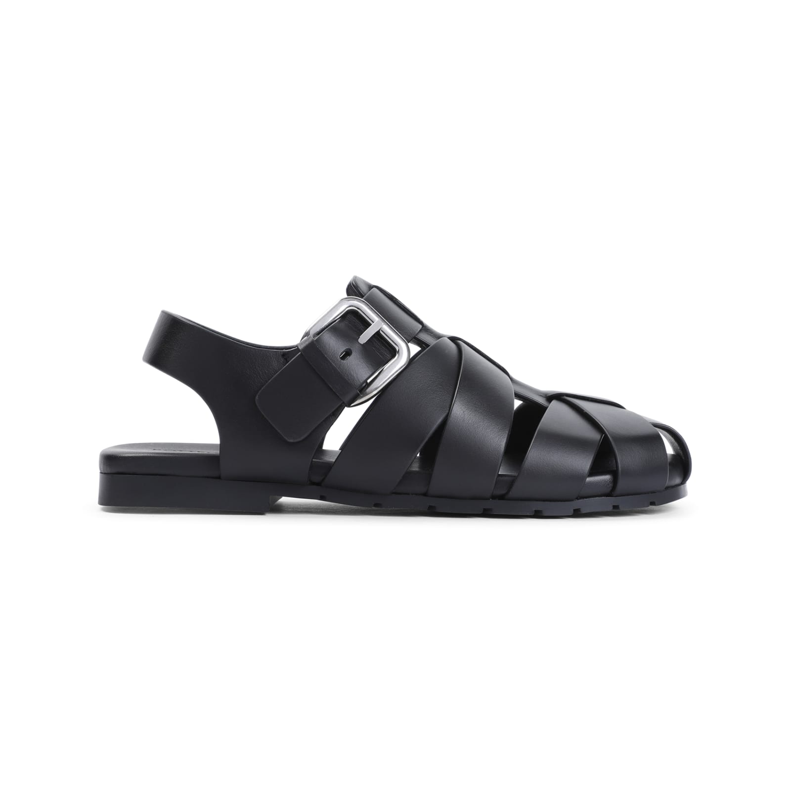 Shop Bottega Veneta Alfie Sandal In Black