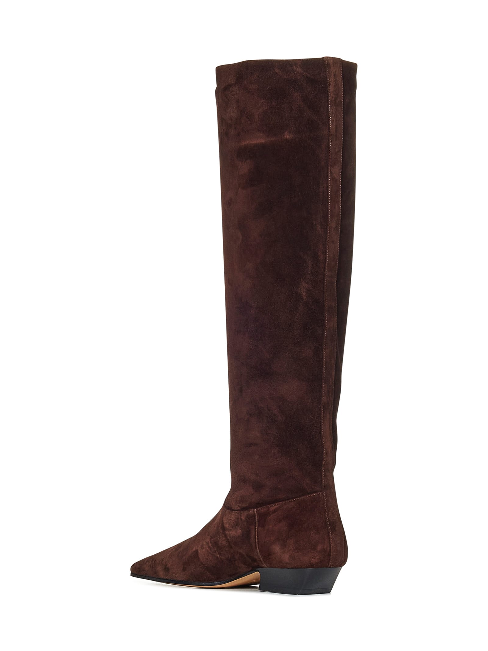 Shop Khaite Ny Marfa Boots In Brown