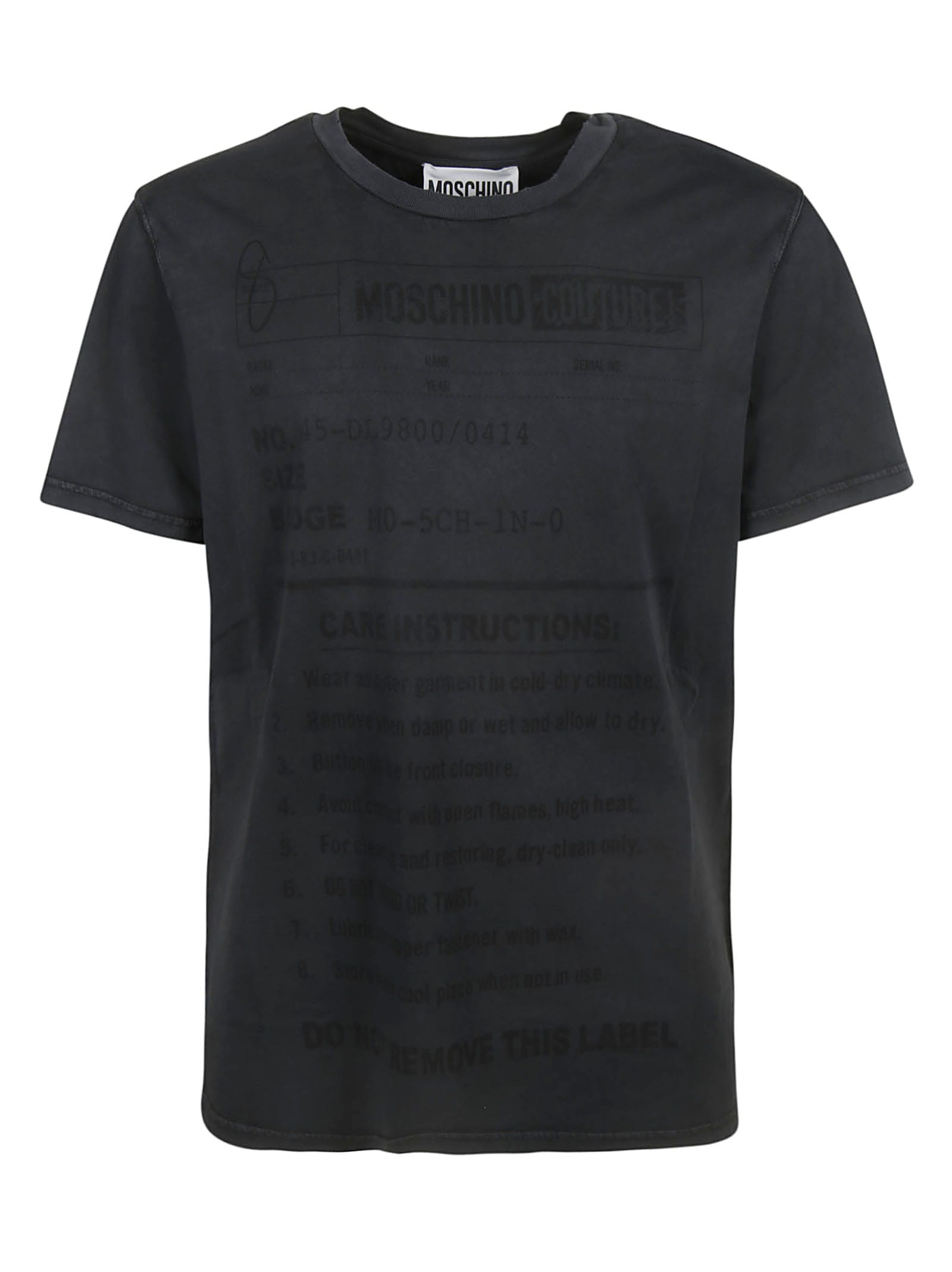 Moschino Printed T-shirt In Black | ModeSens