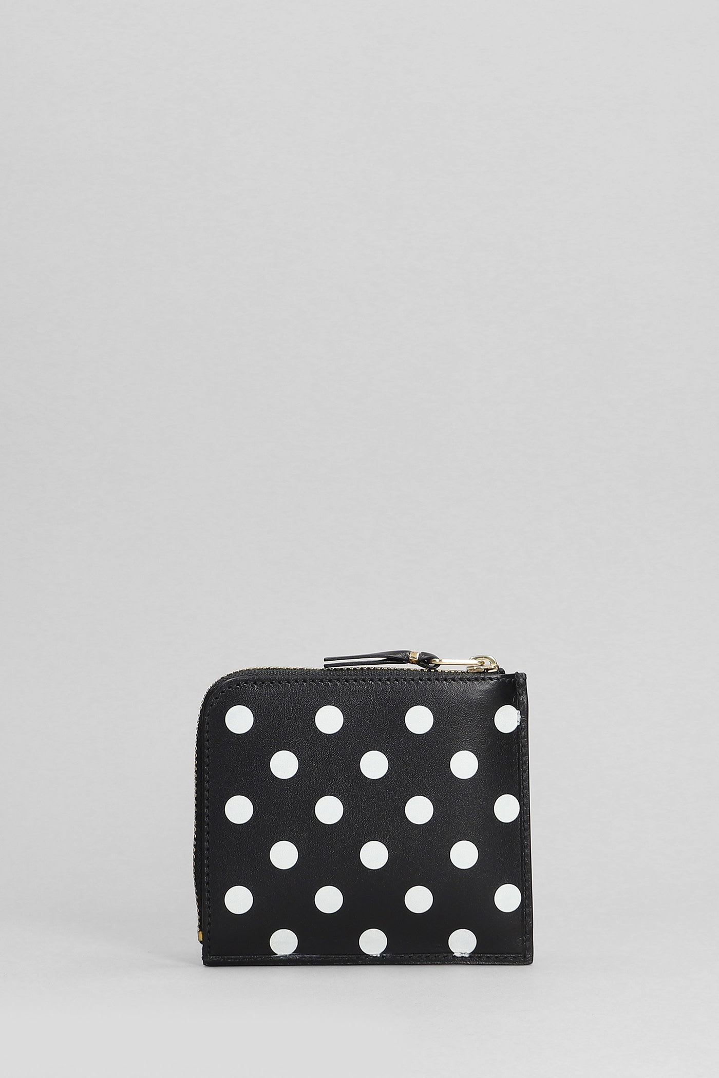 Comme Des Garçons Wallet In Black Leather In Black