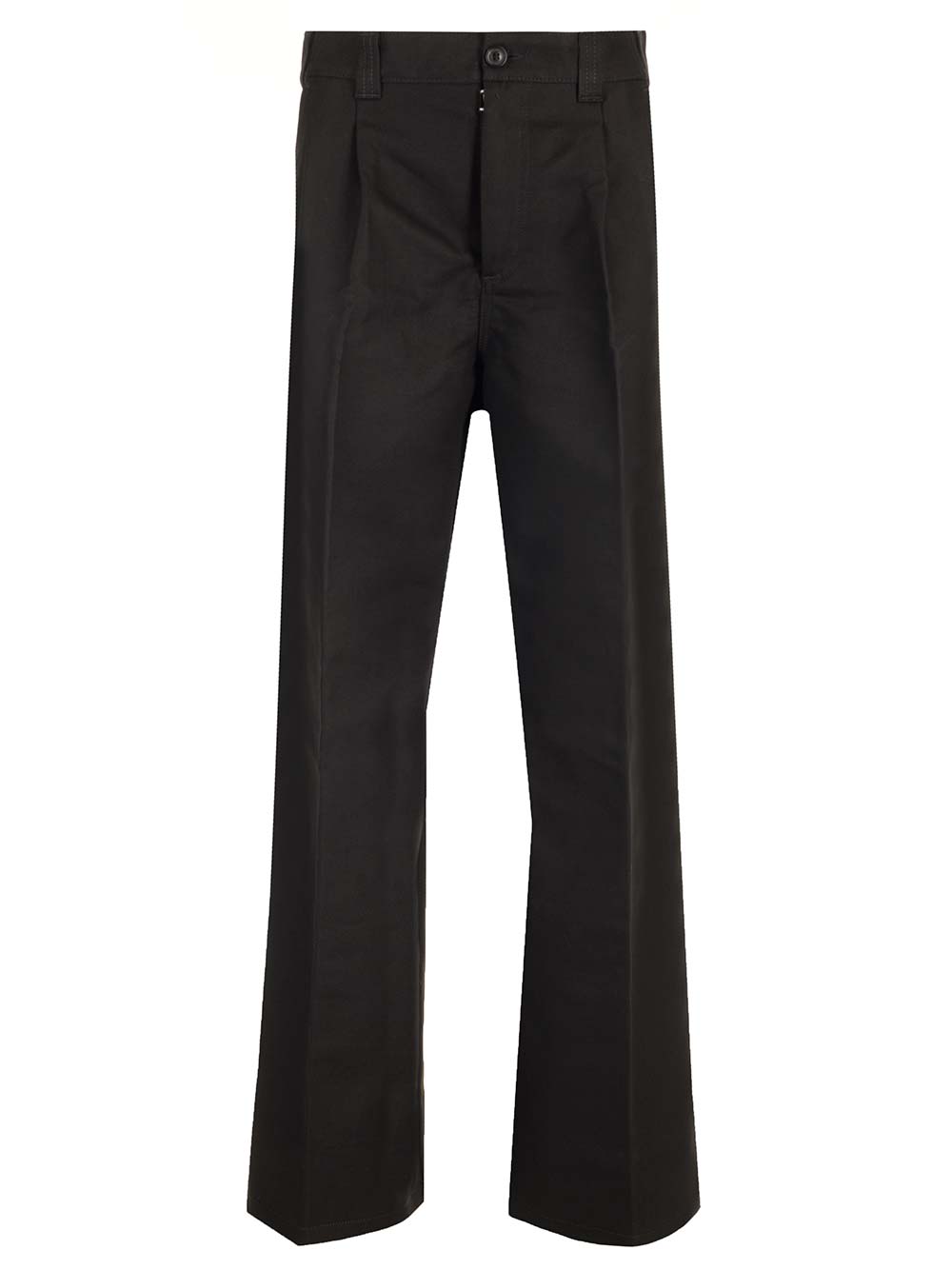 Maison Margiela Wool Trousers In Black