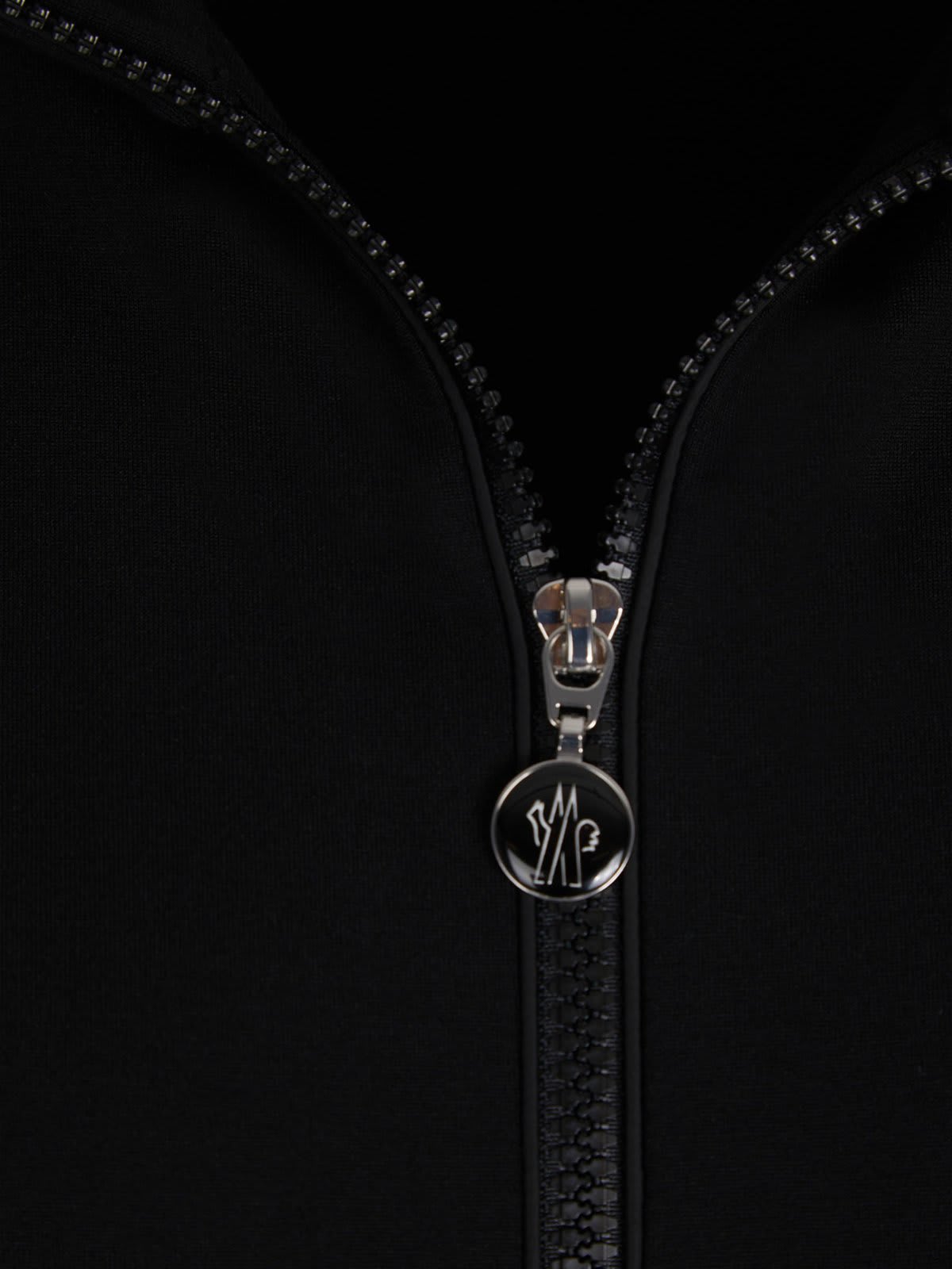 Shop Moncler Tricot Logo Cardigan In Black