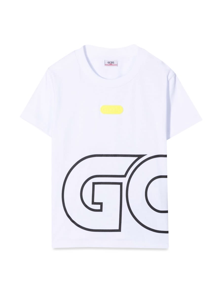 Gcds Jersey T-shirt Boy In White
