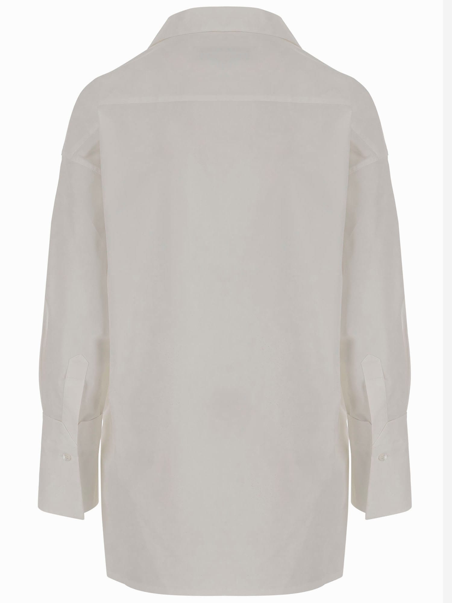 Shop Darkpark Stretch Cotton Jodie Shirt In White