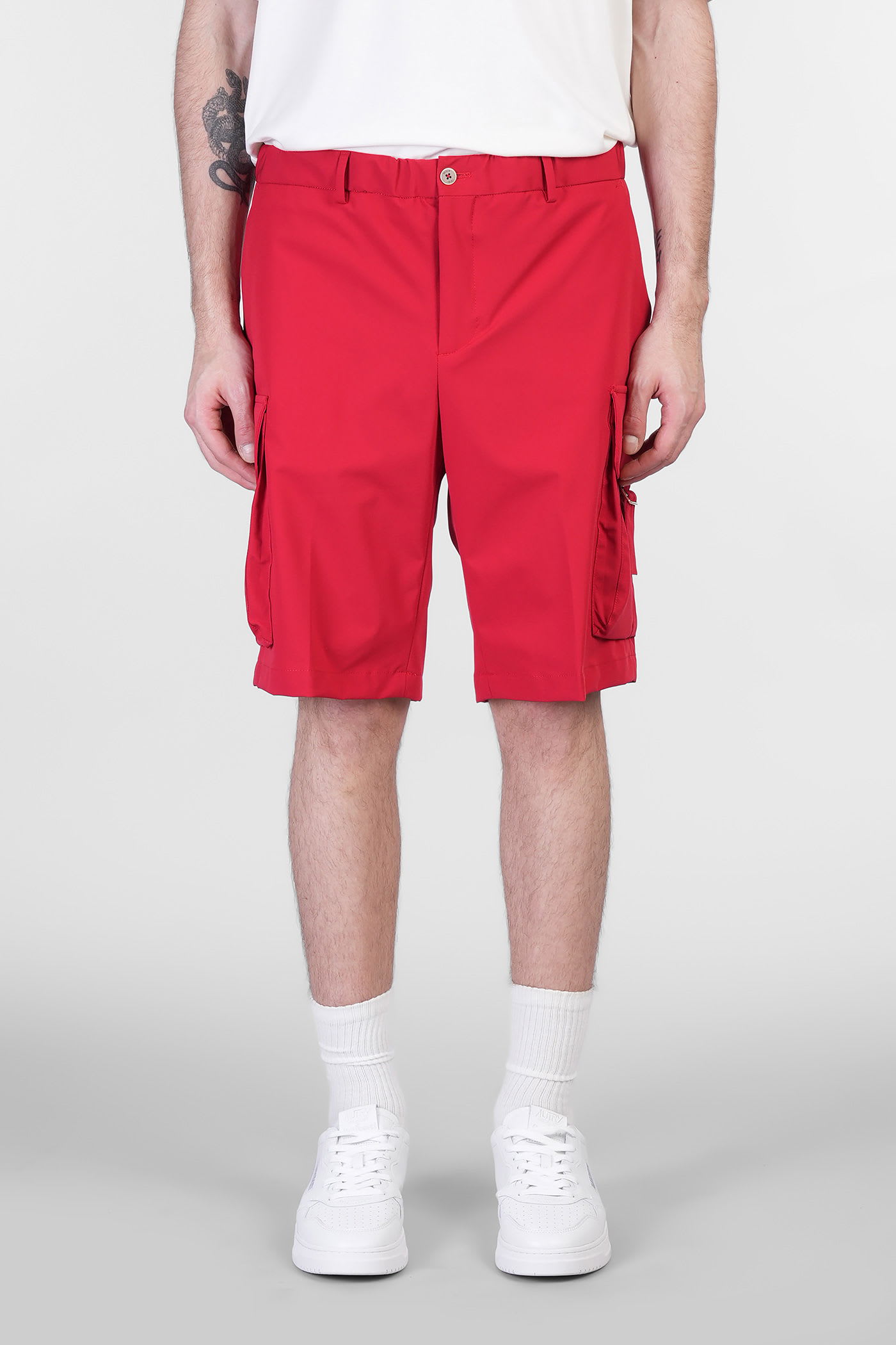 Tocqp Shorts In Red Polyamide