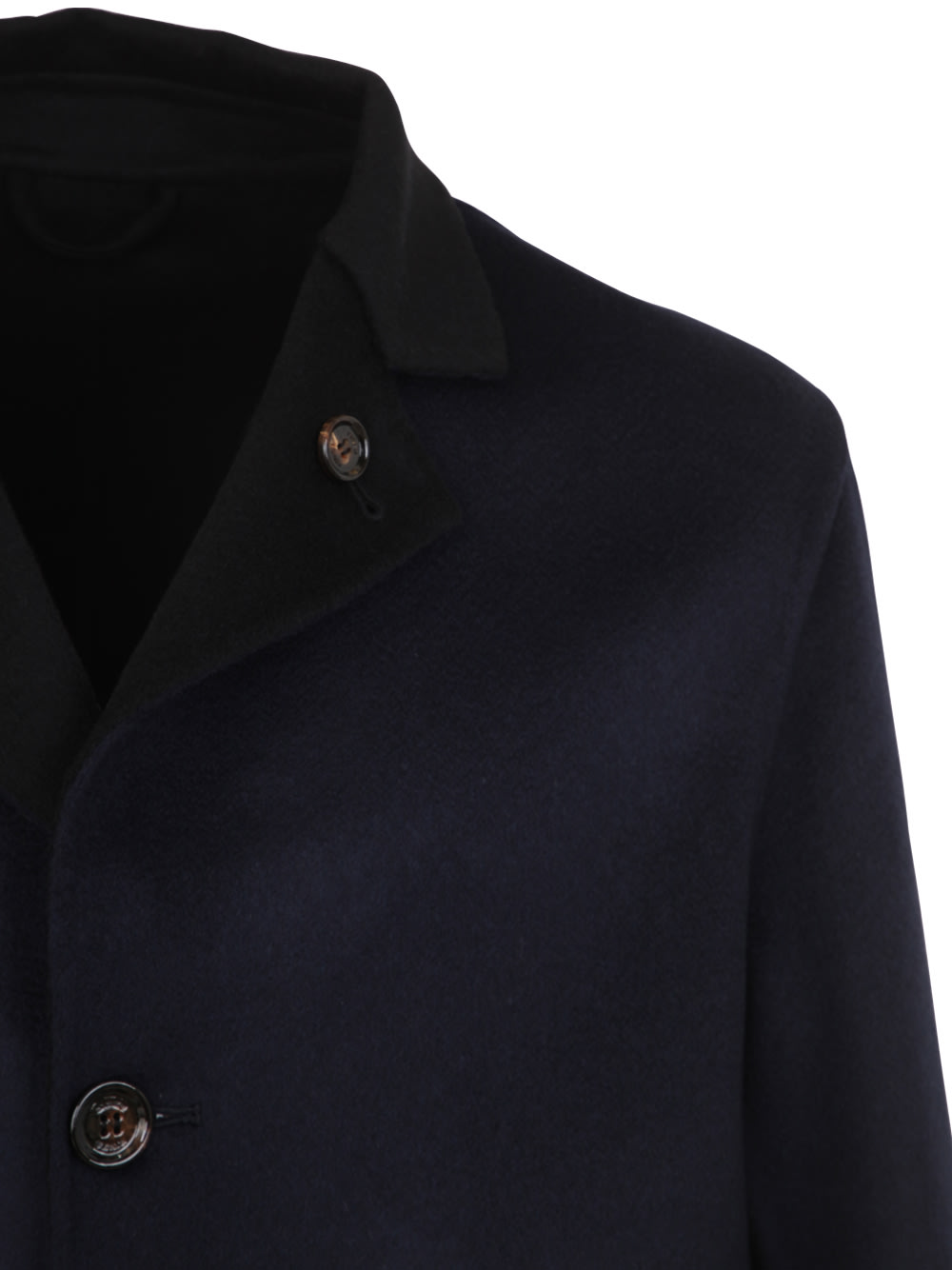 Shop Kired Parana Reversible Coat In Navy Blue Black