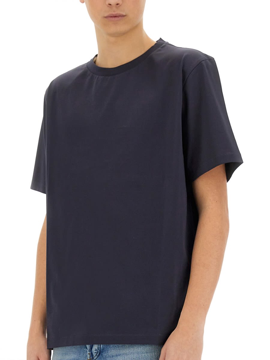 Shop Paul Smith Cotton T-shirt In Blue