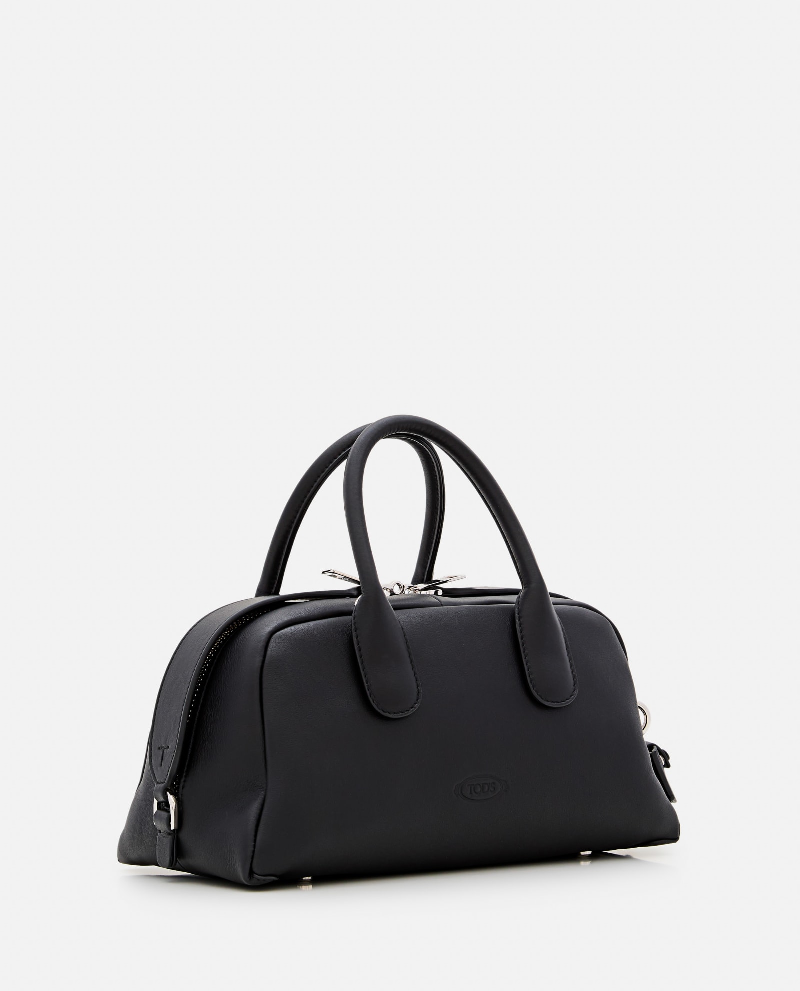 Shop Tod's Aqb Bauletto Leather Bag In B999