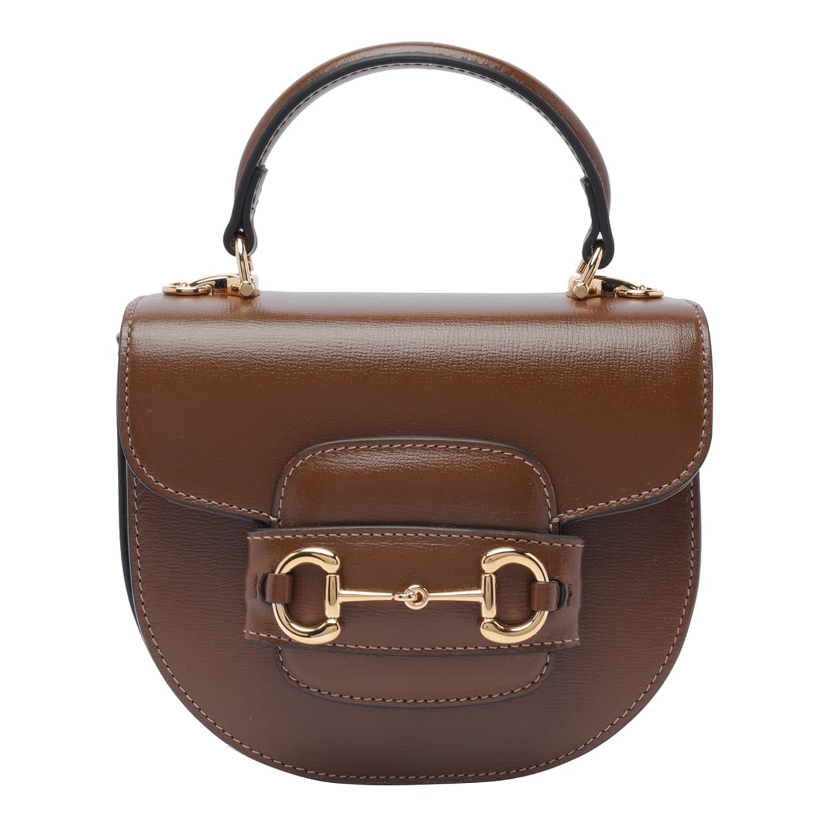 Shop Gucci Mini  Horsebit 1955 Crossbody Bag In Brown