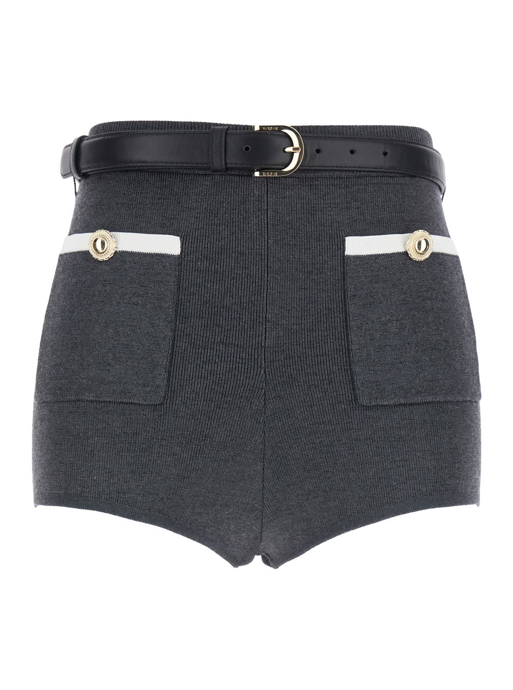 Grey Knit Shorts