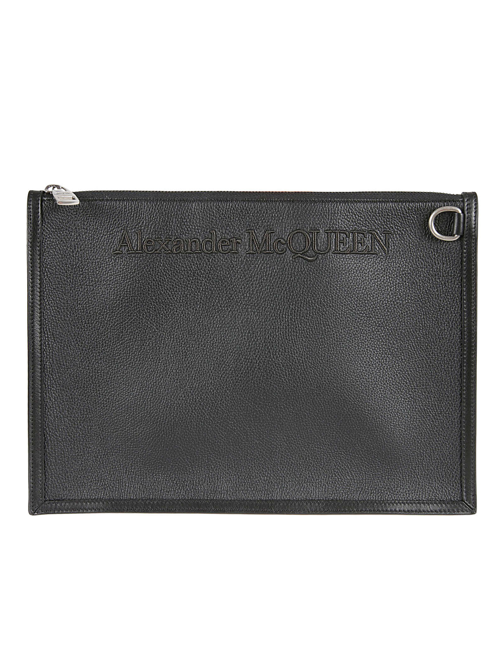 Alexander McQueen Embossed Logo Clutch