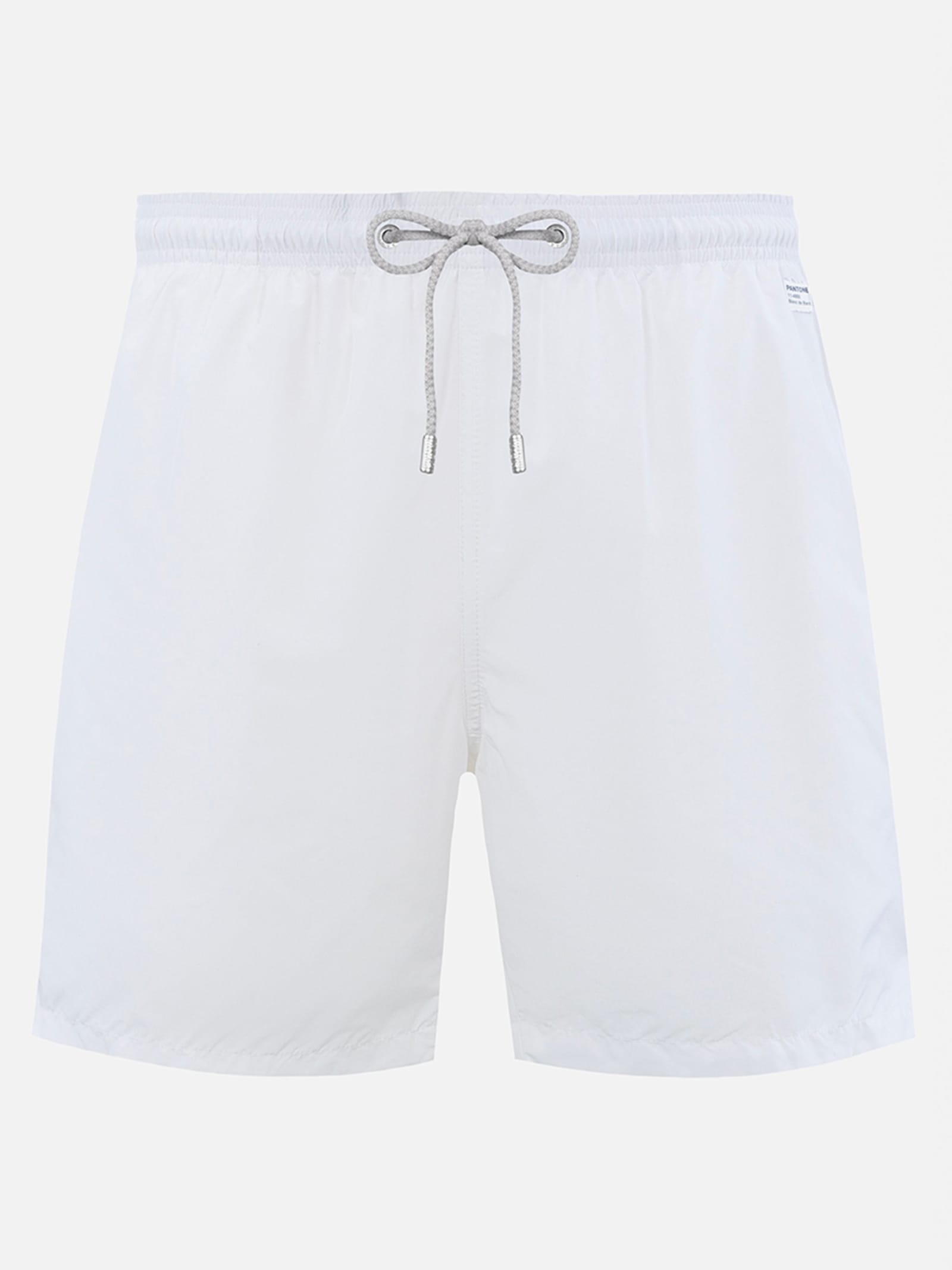 Mc2 Saint Barth Man Lightweight Fabric White Swim-shorts Lighting Pantone Pantone Special Edition In White
