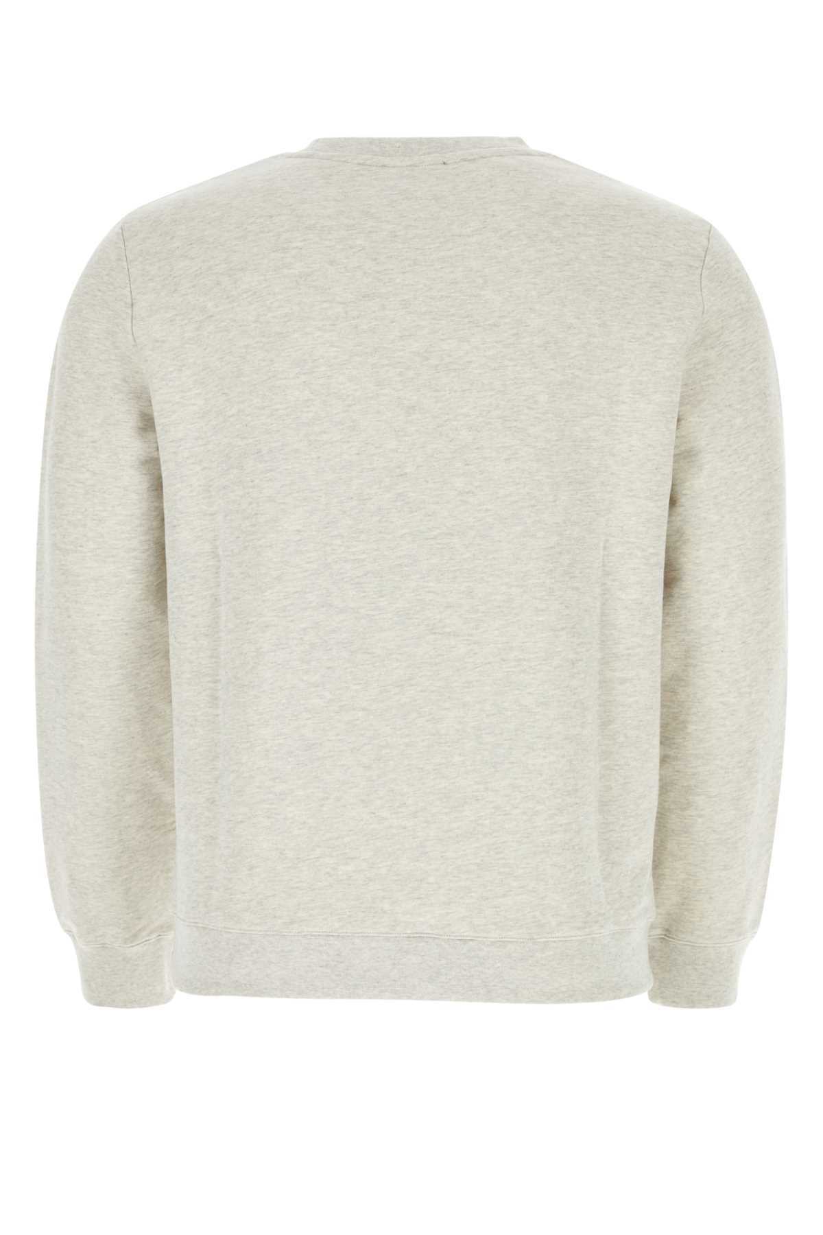Shop Apc Light Grey Cotton Rufus Sweatshirt In Paa