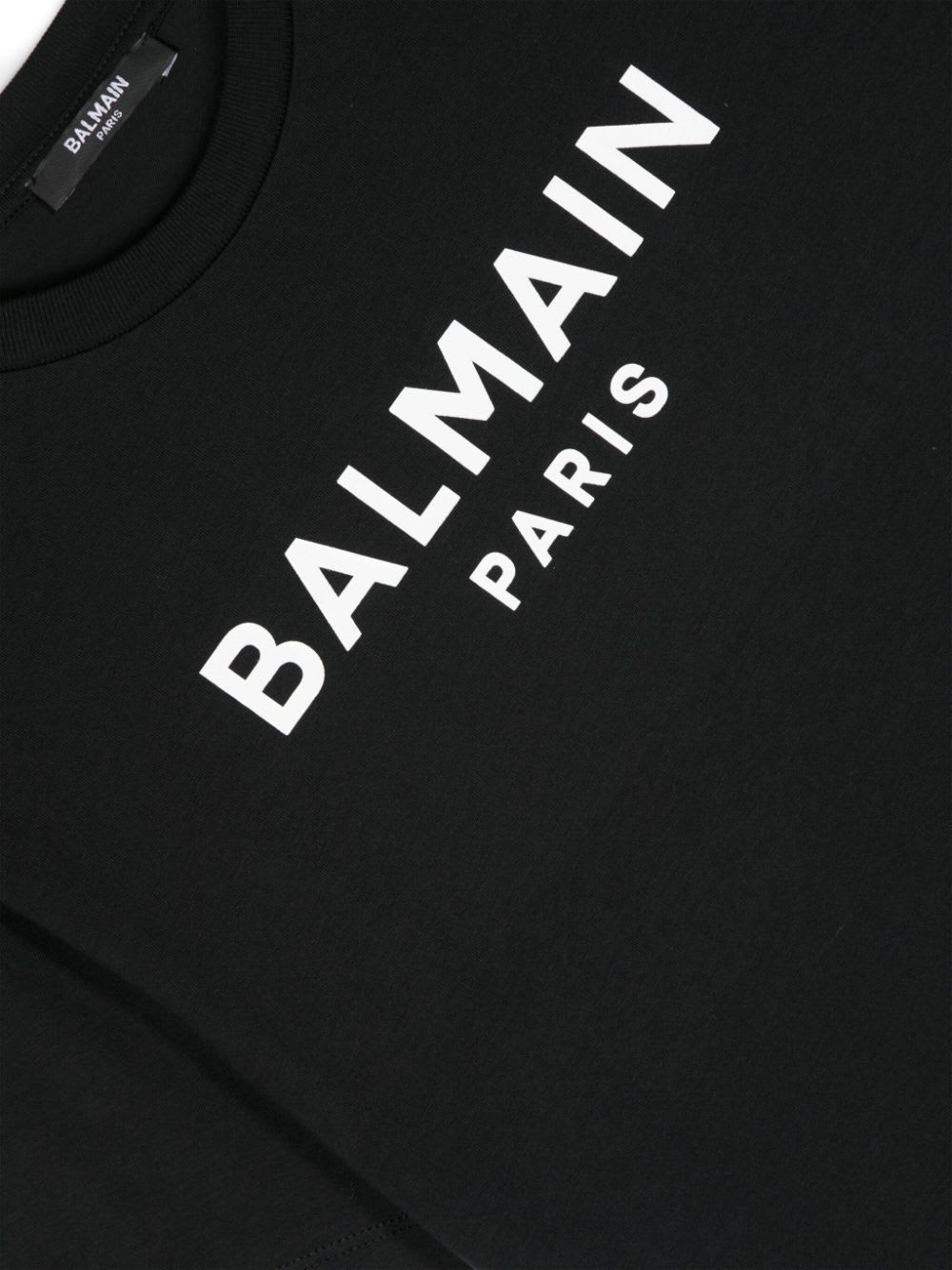 Shop Balmain T-shirt With Print In Black