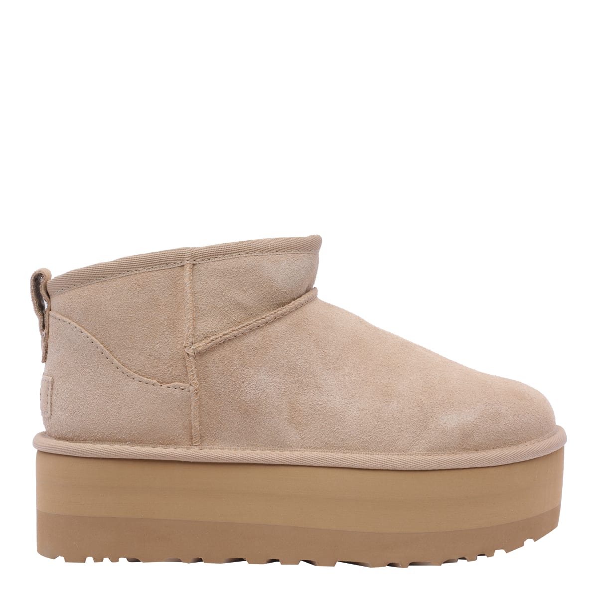 Ugg Classic Ultra Mini 1135092-san Platform Boots Women Sand Suede Comfort Ankle