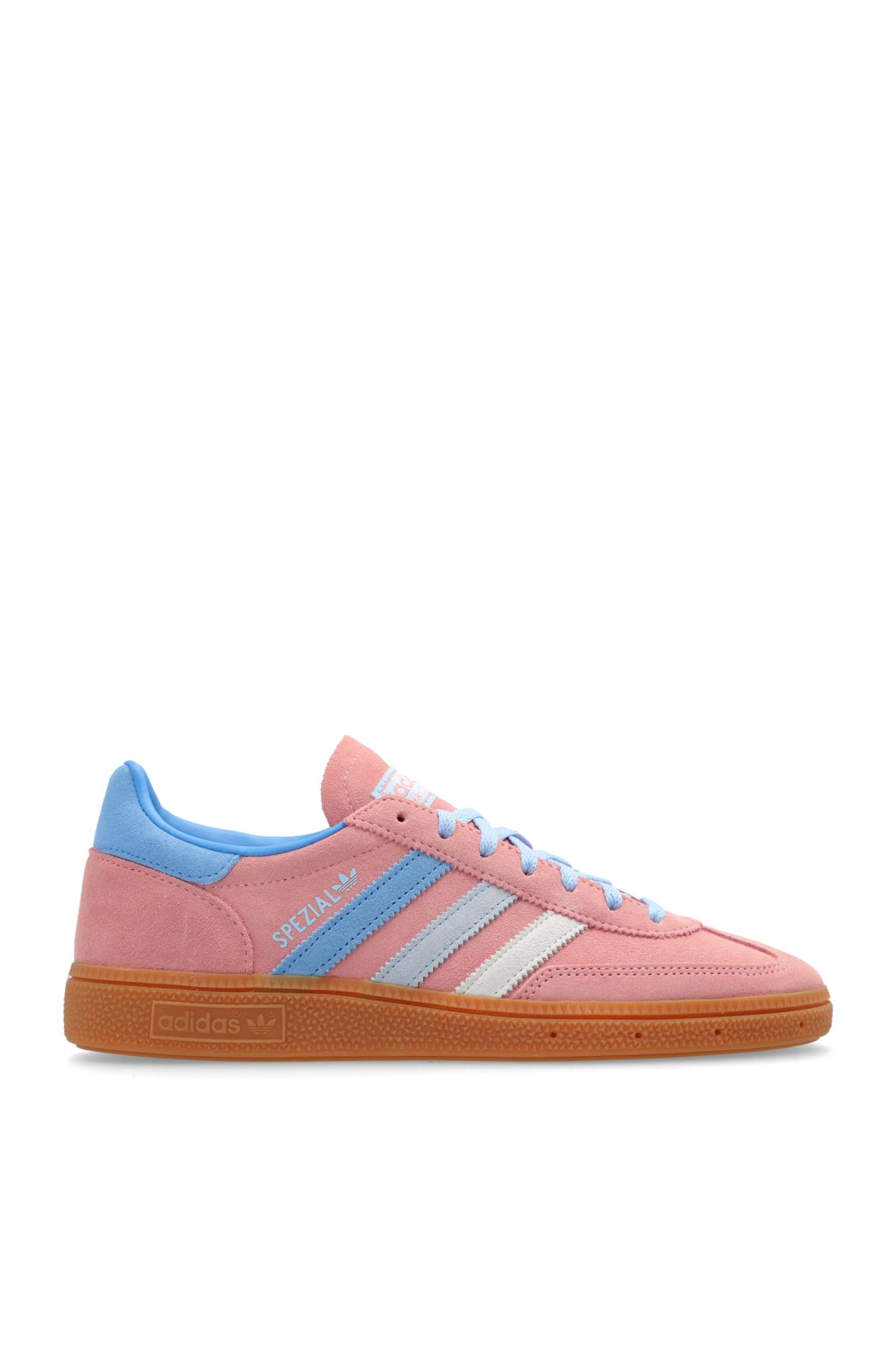 Adidas Originals Adidas Womens Semi Pink Spark Light Bl Handball Spezial Suede Low-top Trainers In Pink