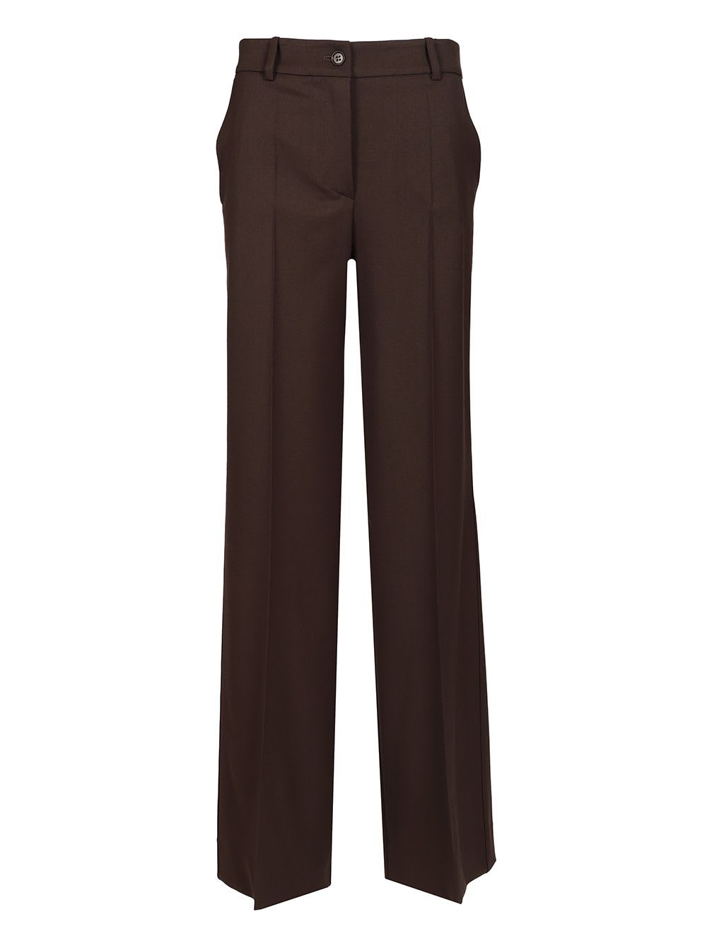P.a.r.o.s.h Palazzo Trousers In Brown
