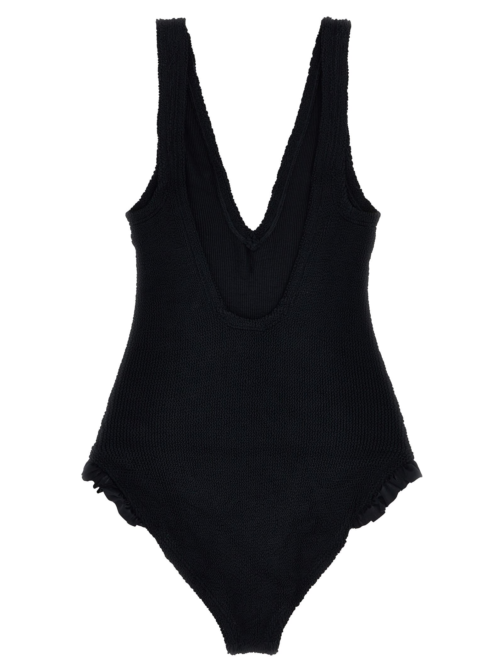 Hunza G Sadie Swim One-piece Swimsuit In Black