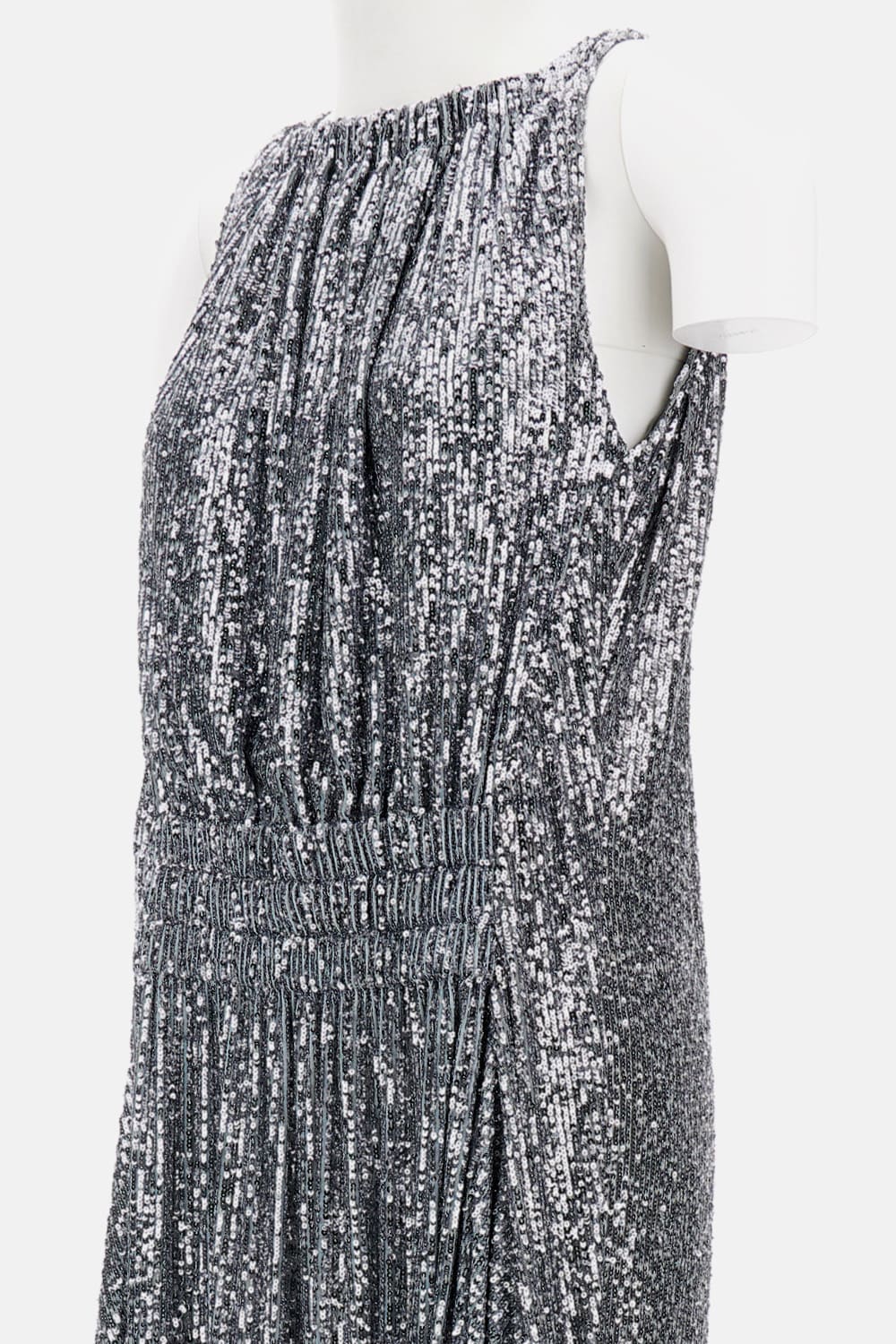 Rabanne Long Dress In Silver