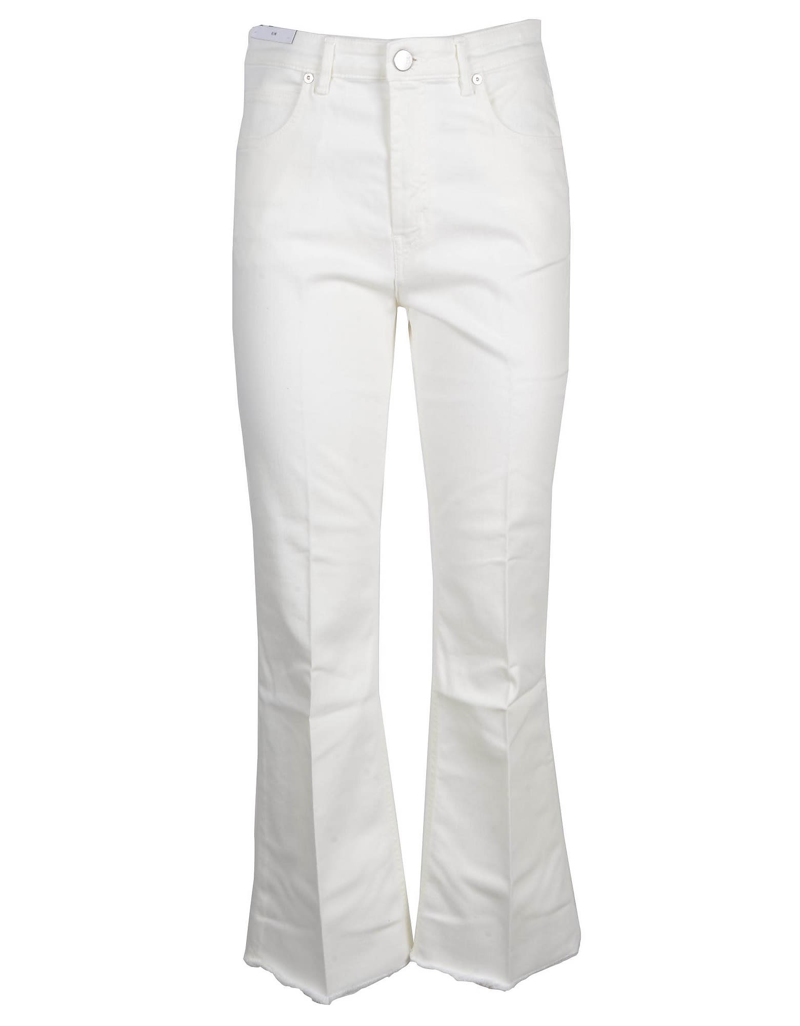 PT01 Womens White Jeans