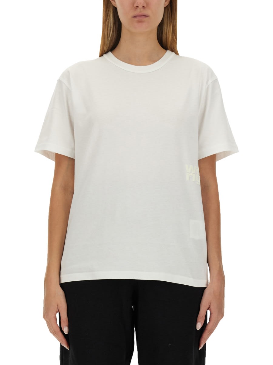 Shop Alexander Wang T Essential T-shirt In White