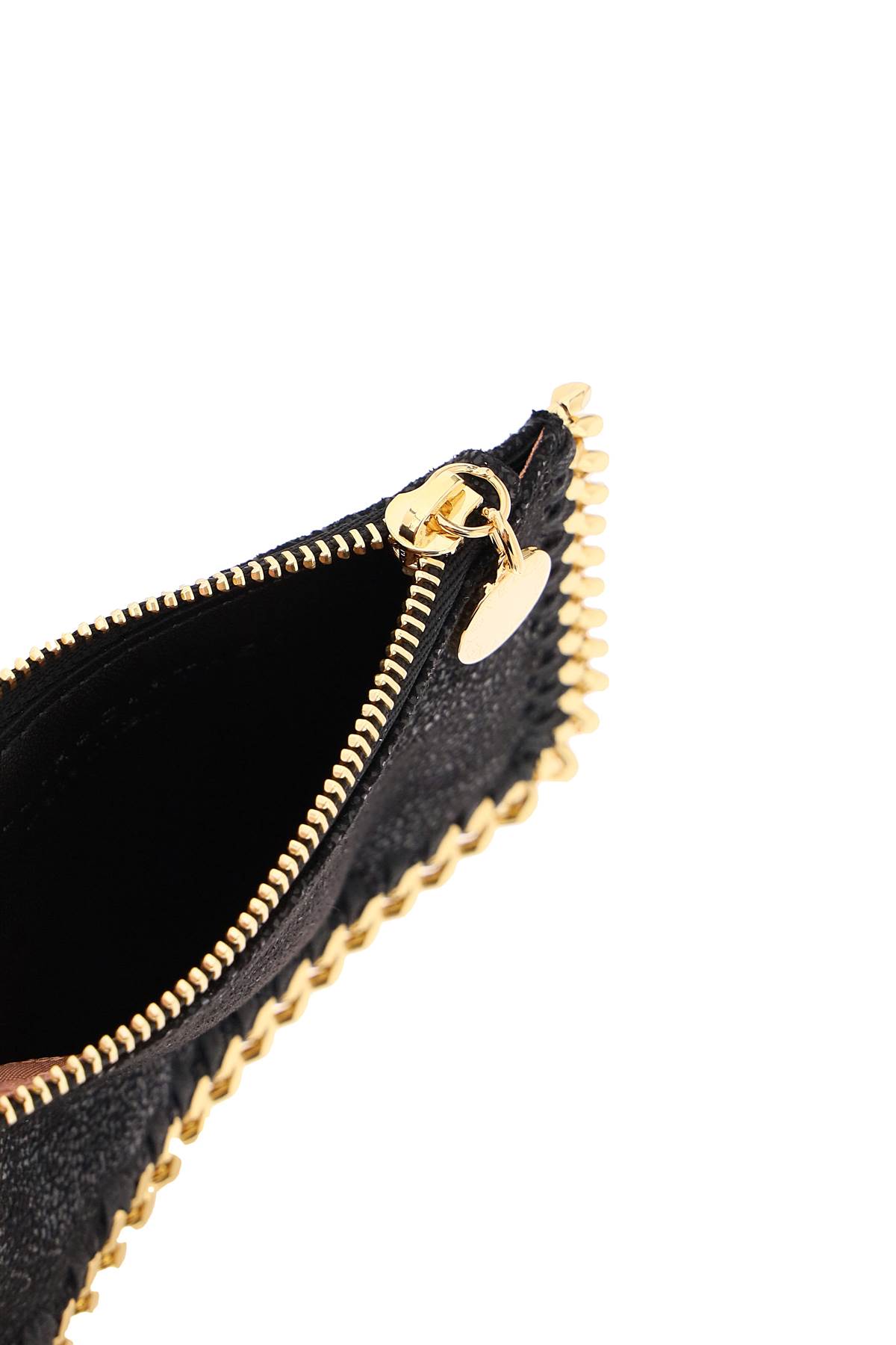 Shop Stella Mccartney Falabella Cardholder Pouch In Nero