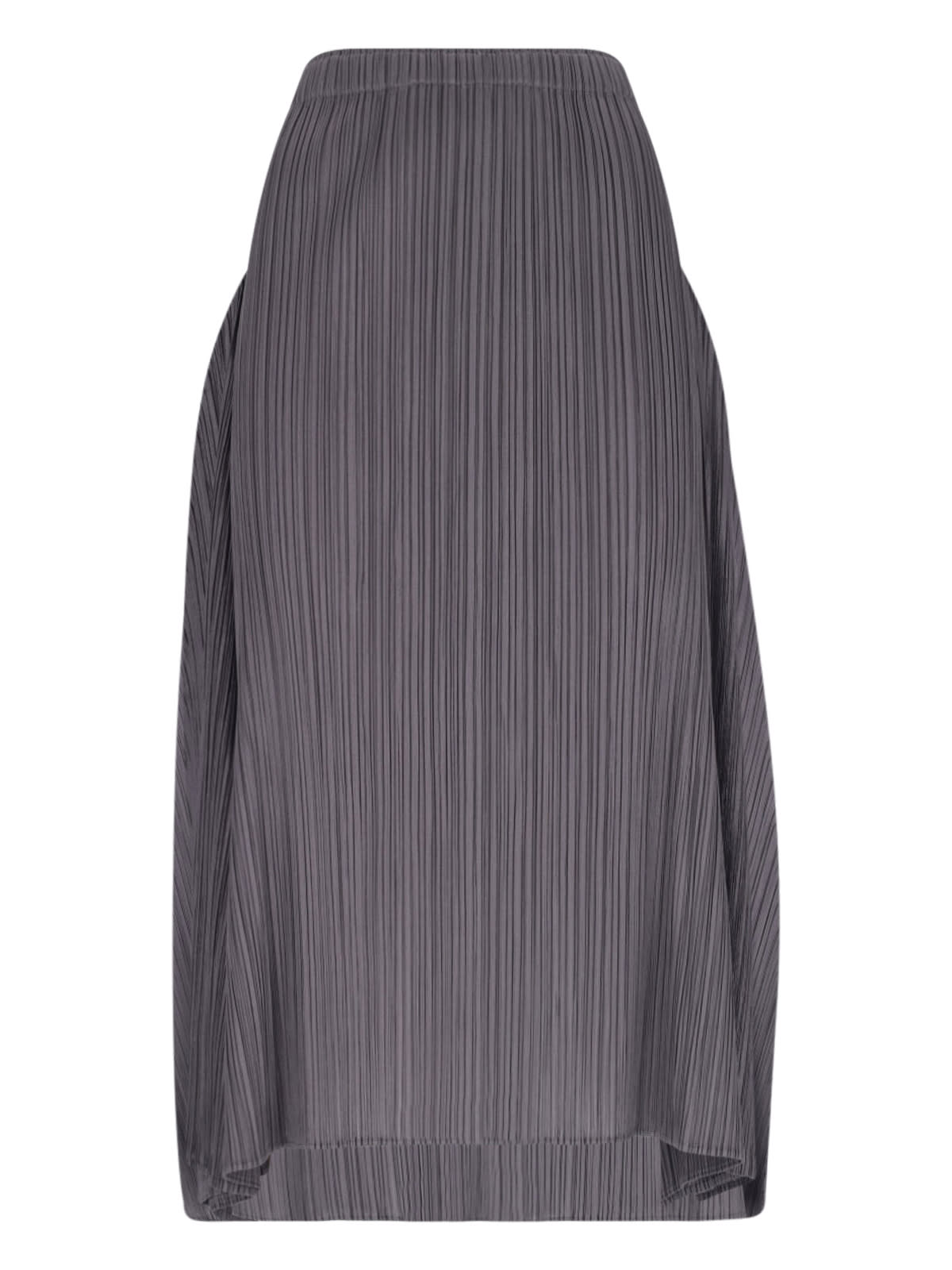 Pleated Midi Skirt