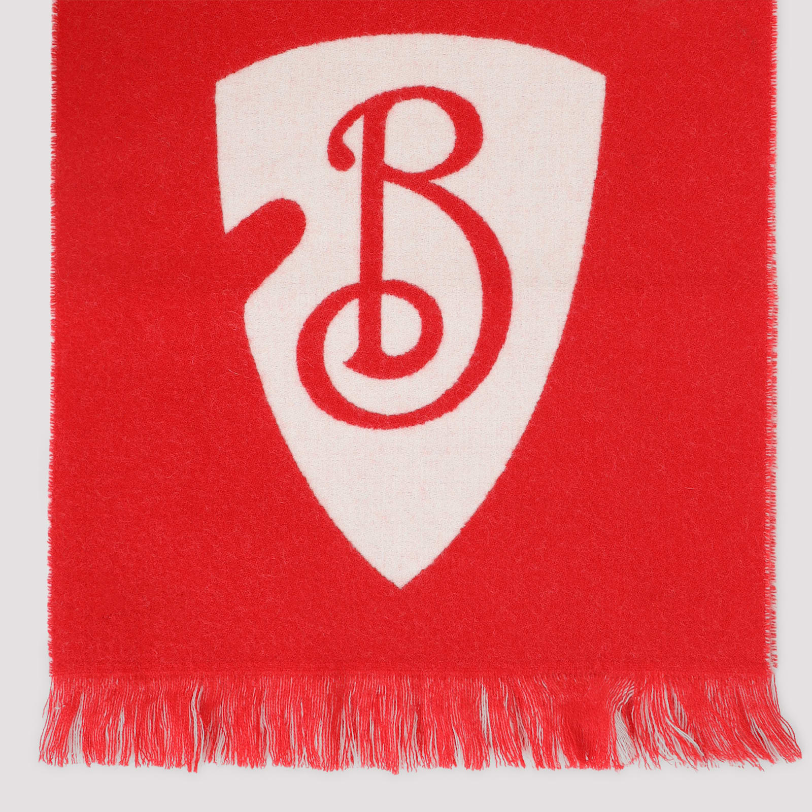 Burberry Logo Scarf In Red