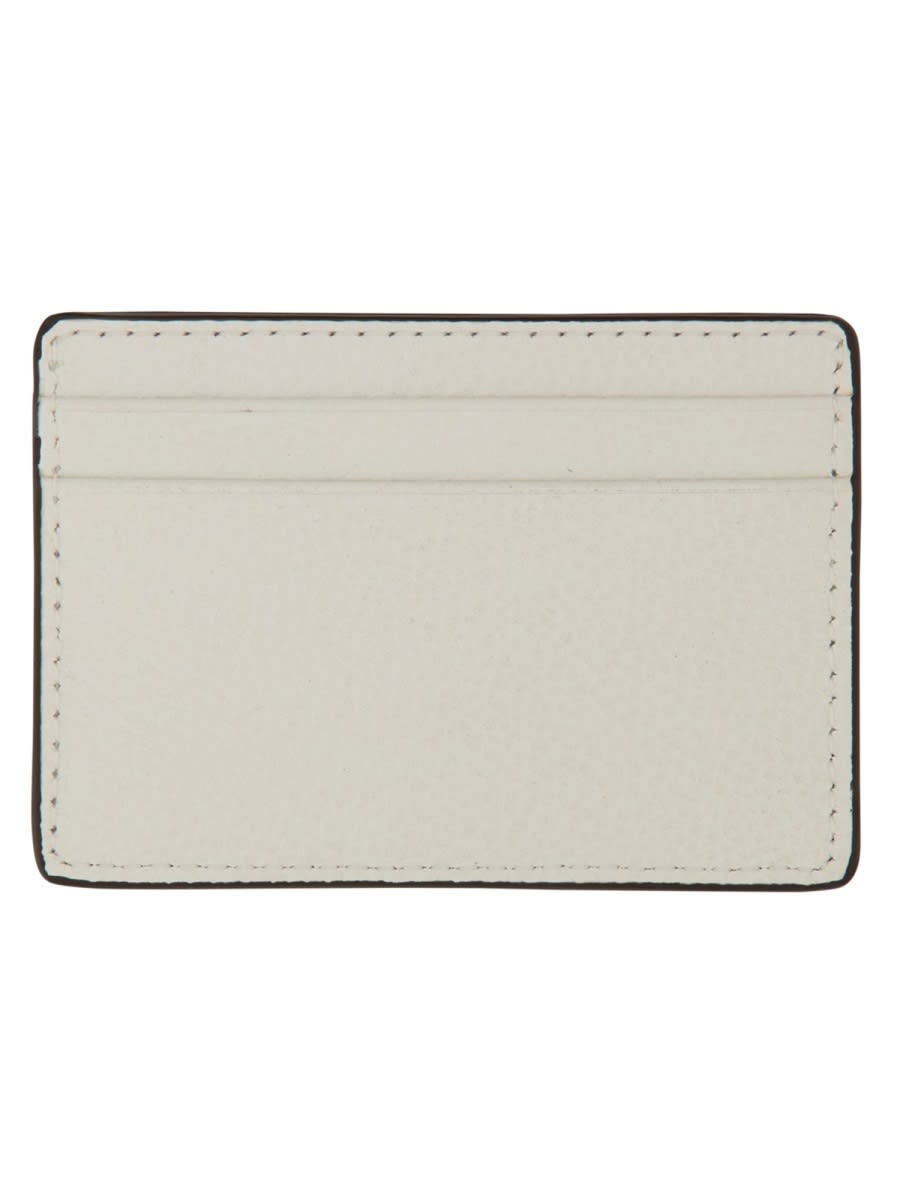 Shop Michael Kors Card Holder With Logo In White