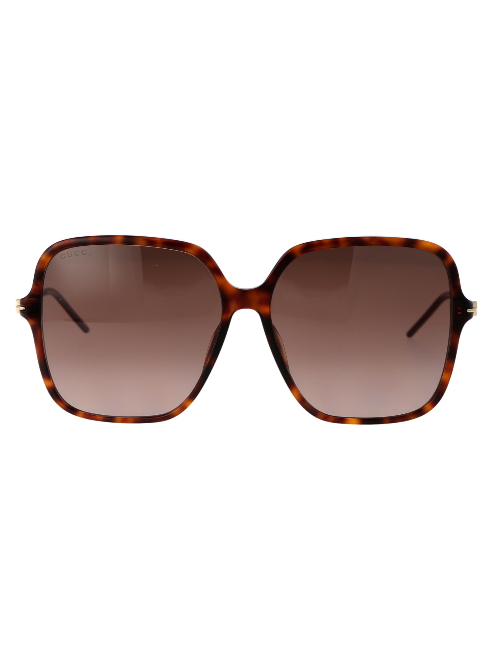 Shop Gucci Gg1267s Sunglasses In 002 Havana Gold Brown
