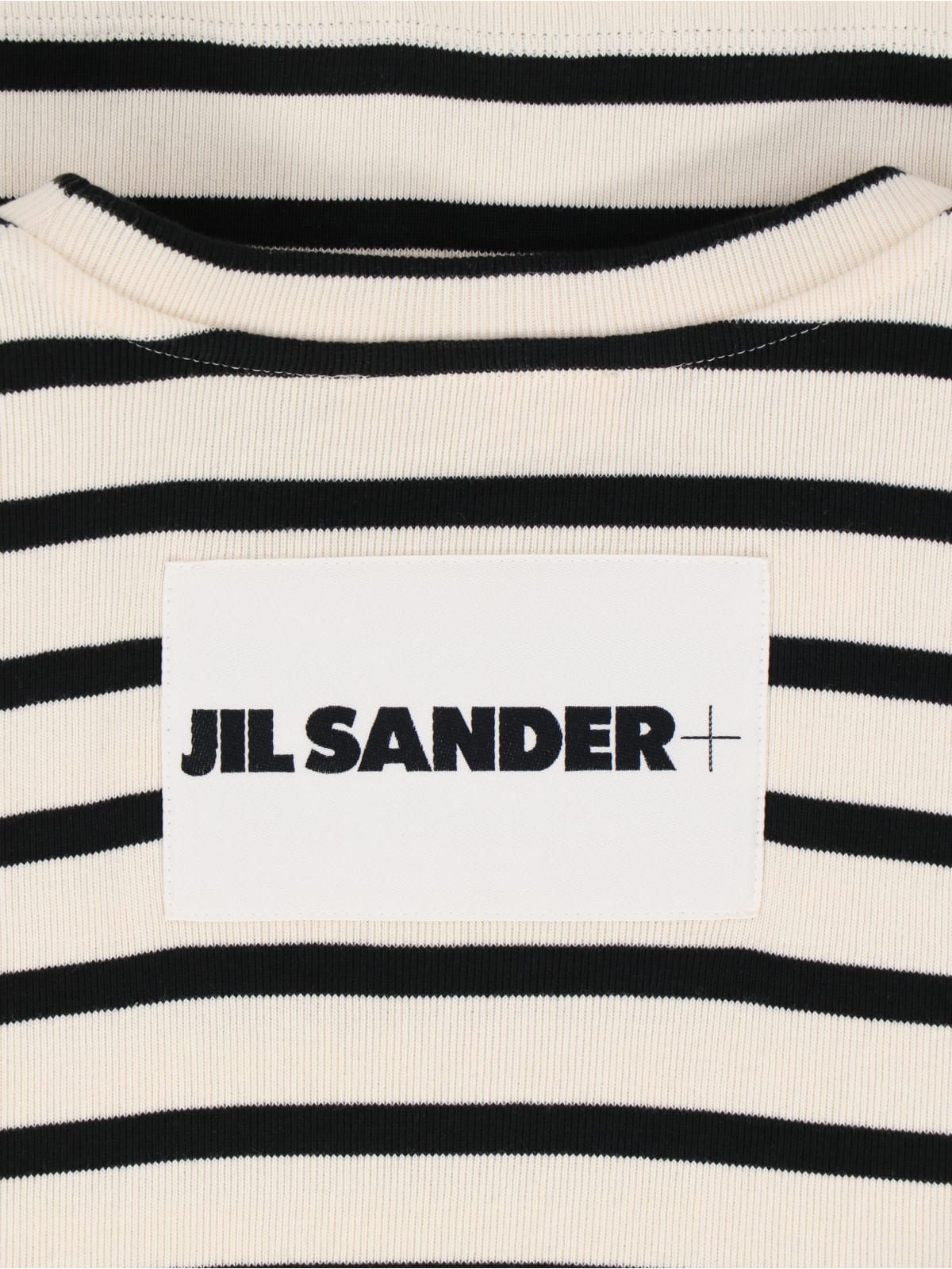 Shop Jil Sander Striped T-shirt In Beige