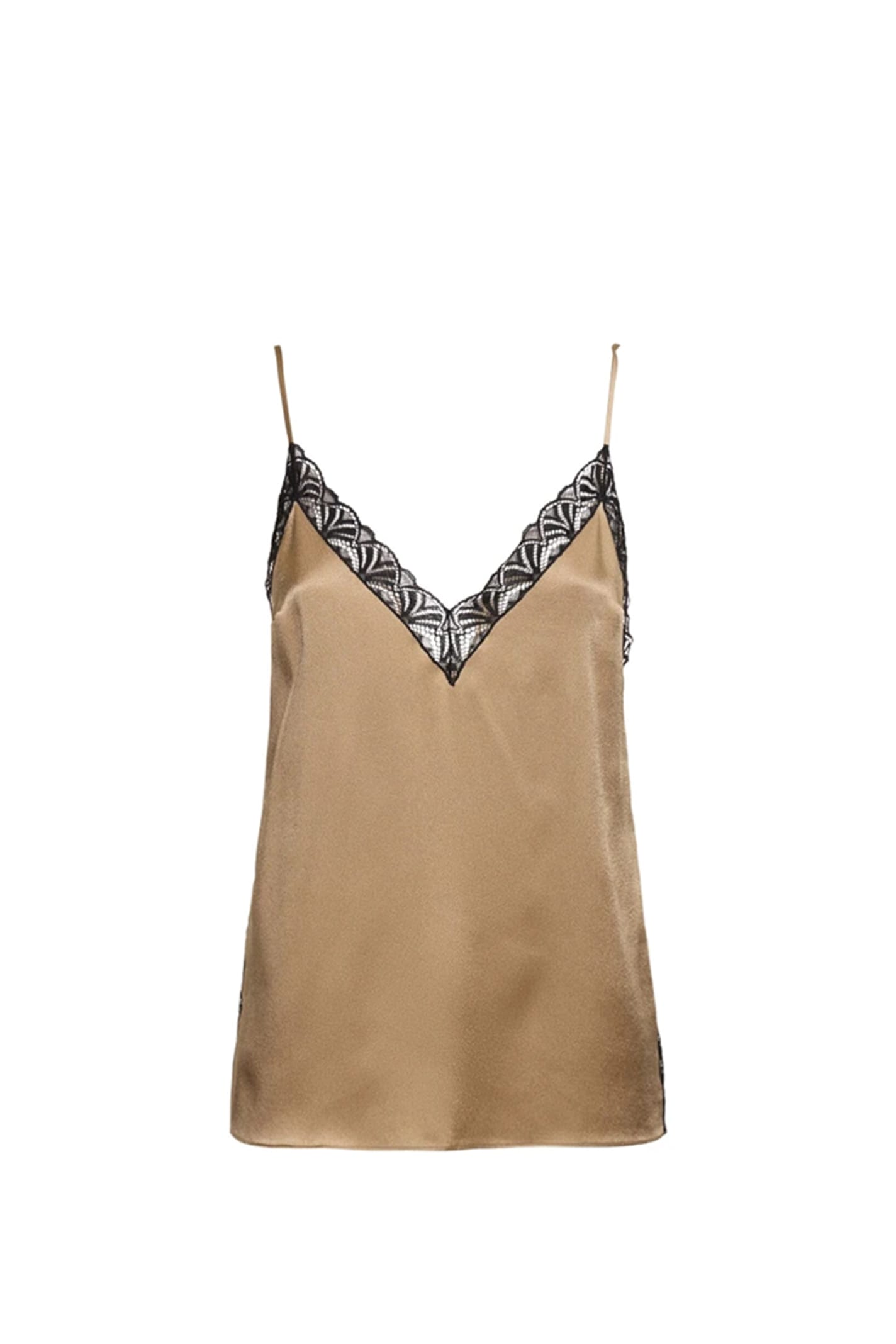 Shop Alberta Ferretti Top In Beige