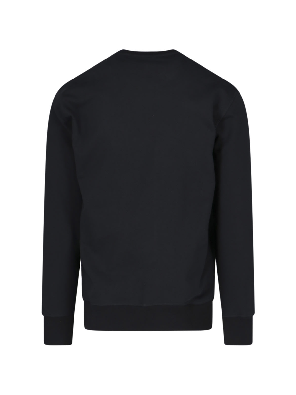 Shop Alexander Mcqueen Logo Crewneck Sweatshirt In Black/khaki