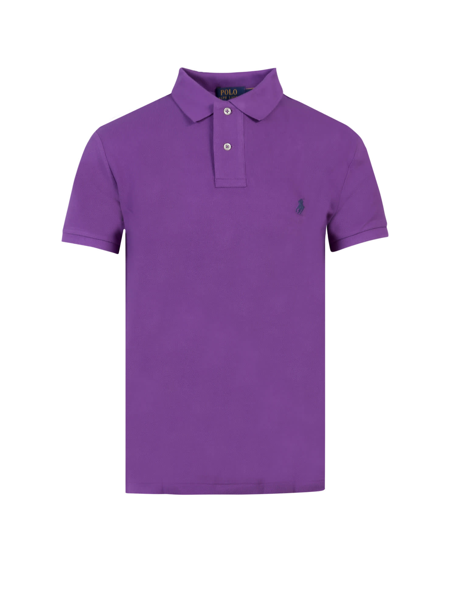 Shop Polo Ralph Lauren Polo Shirt In Purple