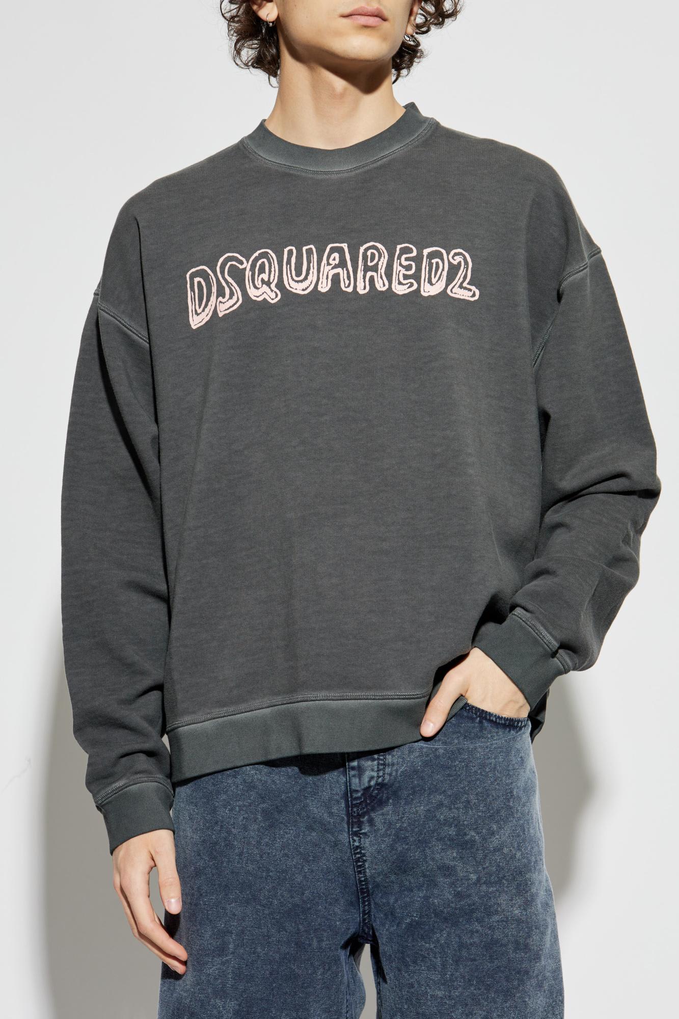 Dsquared2 "top Fade" Crew Neck Sweatshirt In Gray