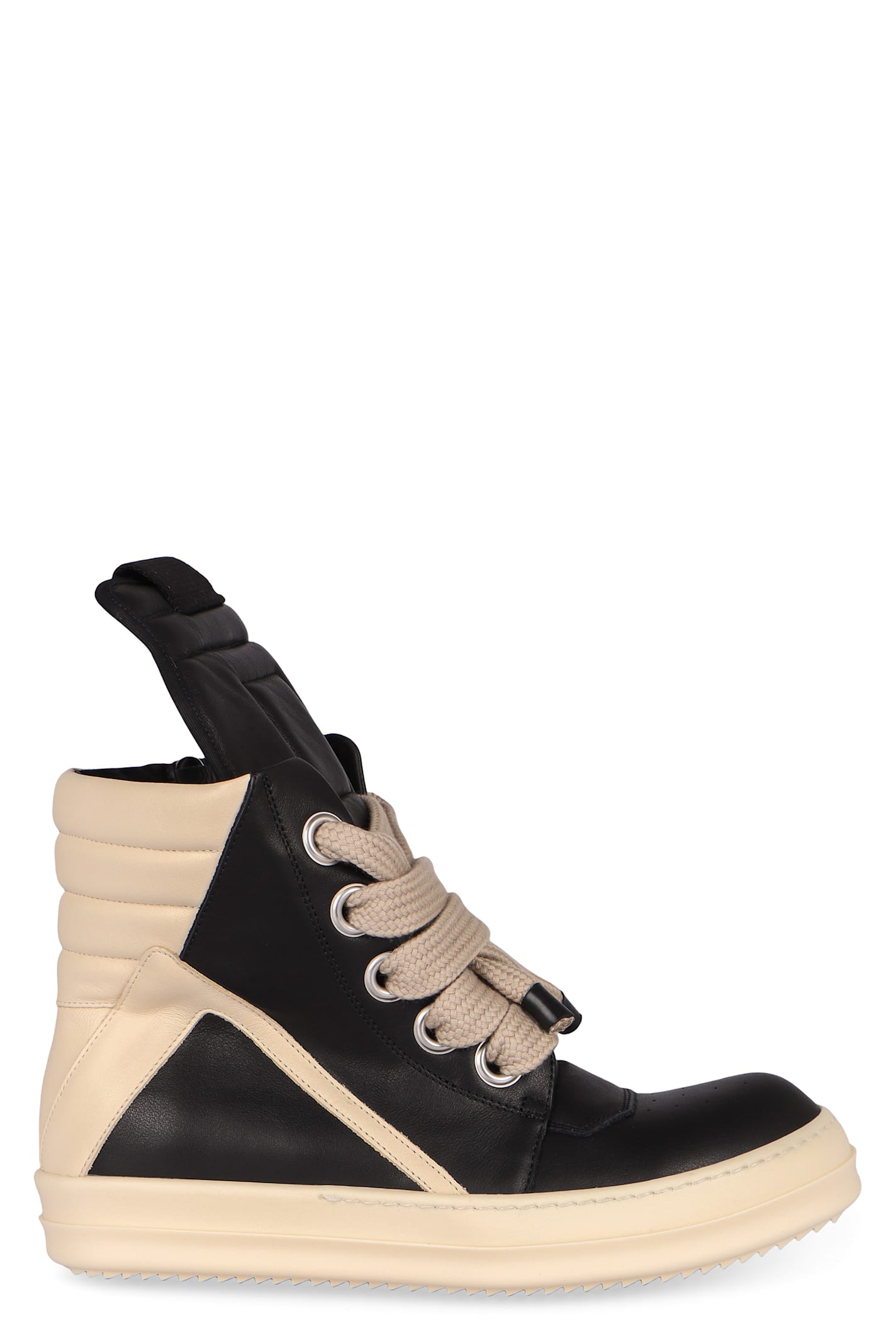 Rick Owens Jumbolace Geobasket High-top Sneakers In Black