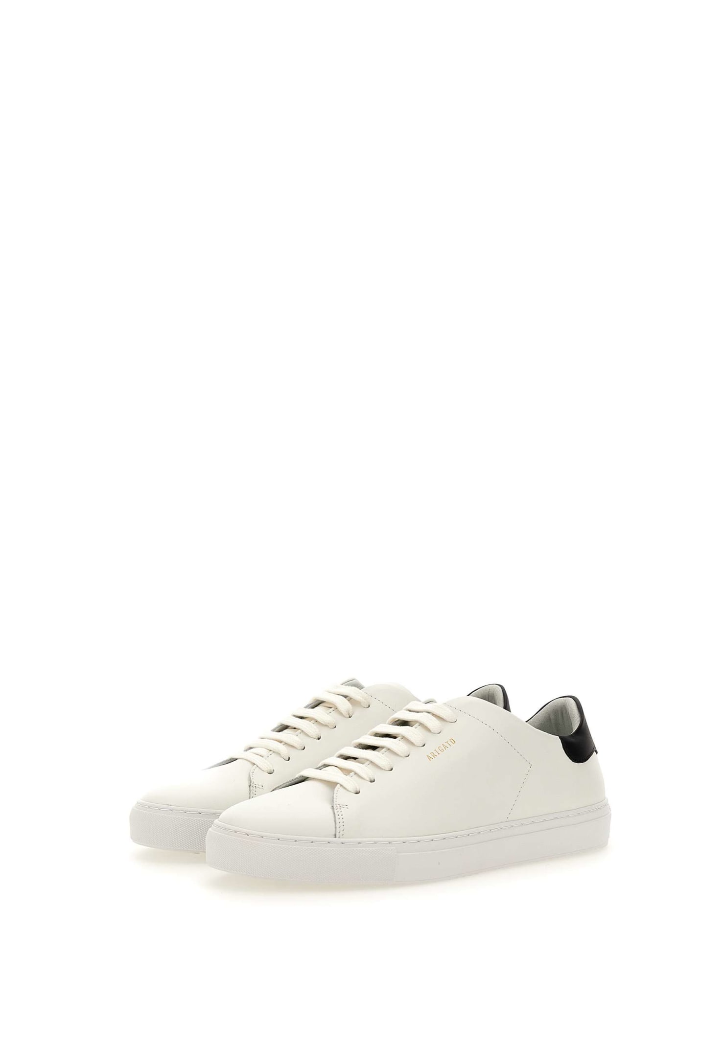 Shop Axel Arigato Clean 90 Contrast Leather Sneakers In White Black