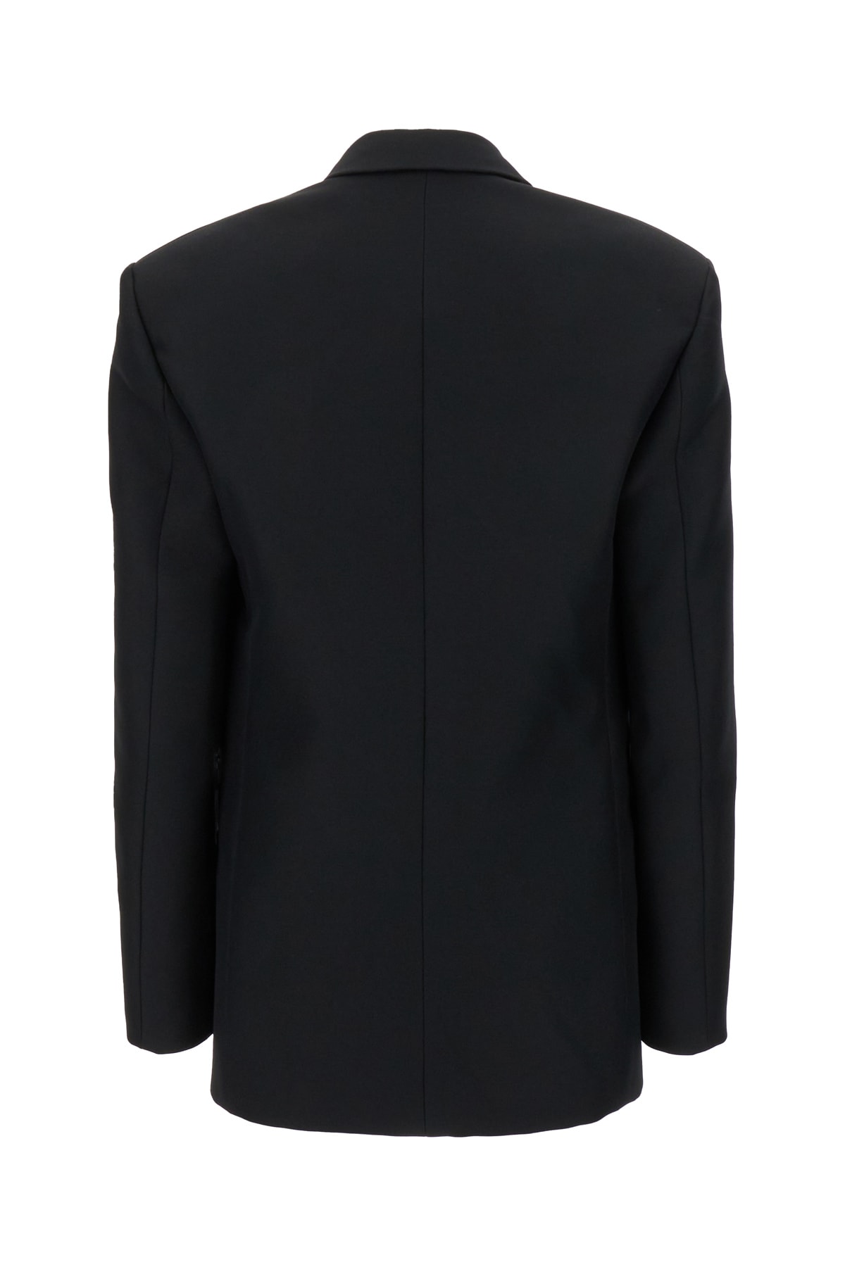 Shop Philosophy Di Lorenzo Serafini Black Polyester Blazer In 0555