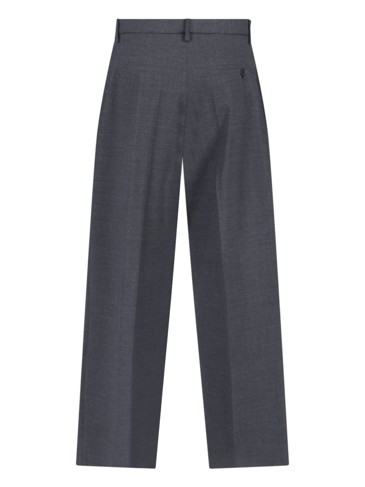 Aspesi Cotton Trousers In Antracite / Charcoal
