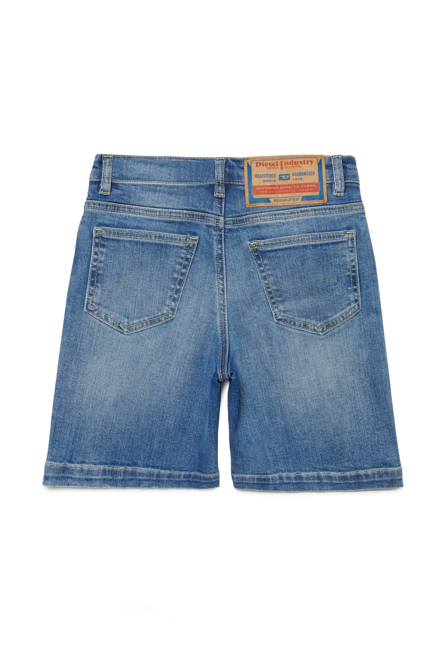 Shop Diesel D-macs-sh-j Shorts  Shorts In Light Shaded Denim In Blu