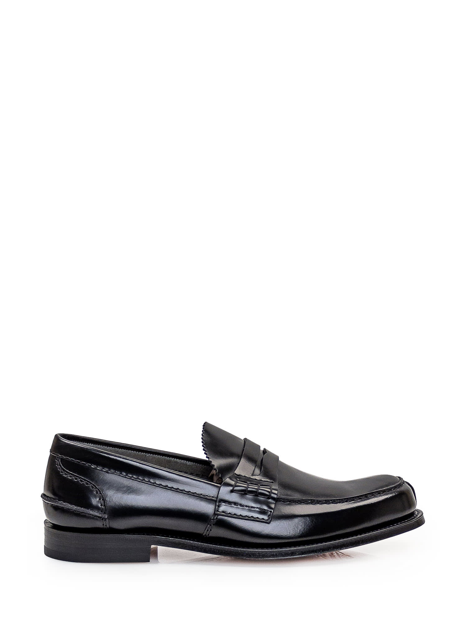 Shop Church's Leather Loafer In Black