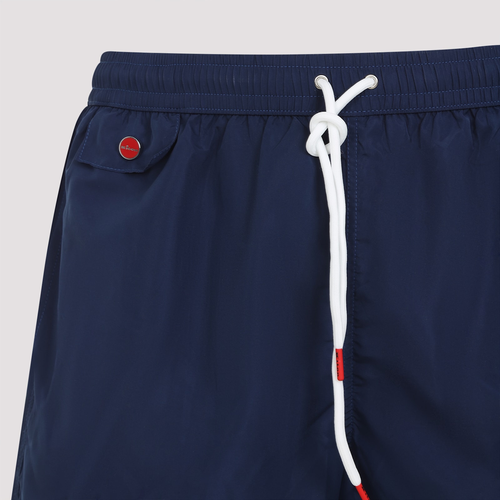 Shop Kiton Polyester Swim Shorts In Blu