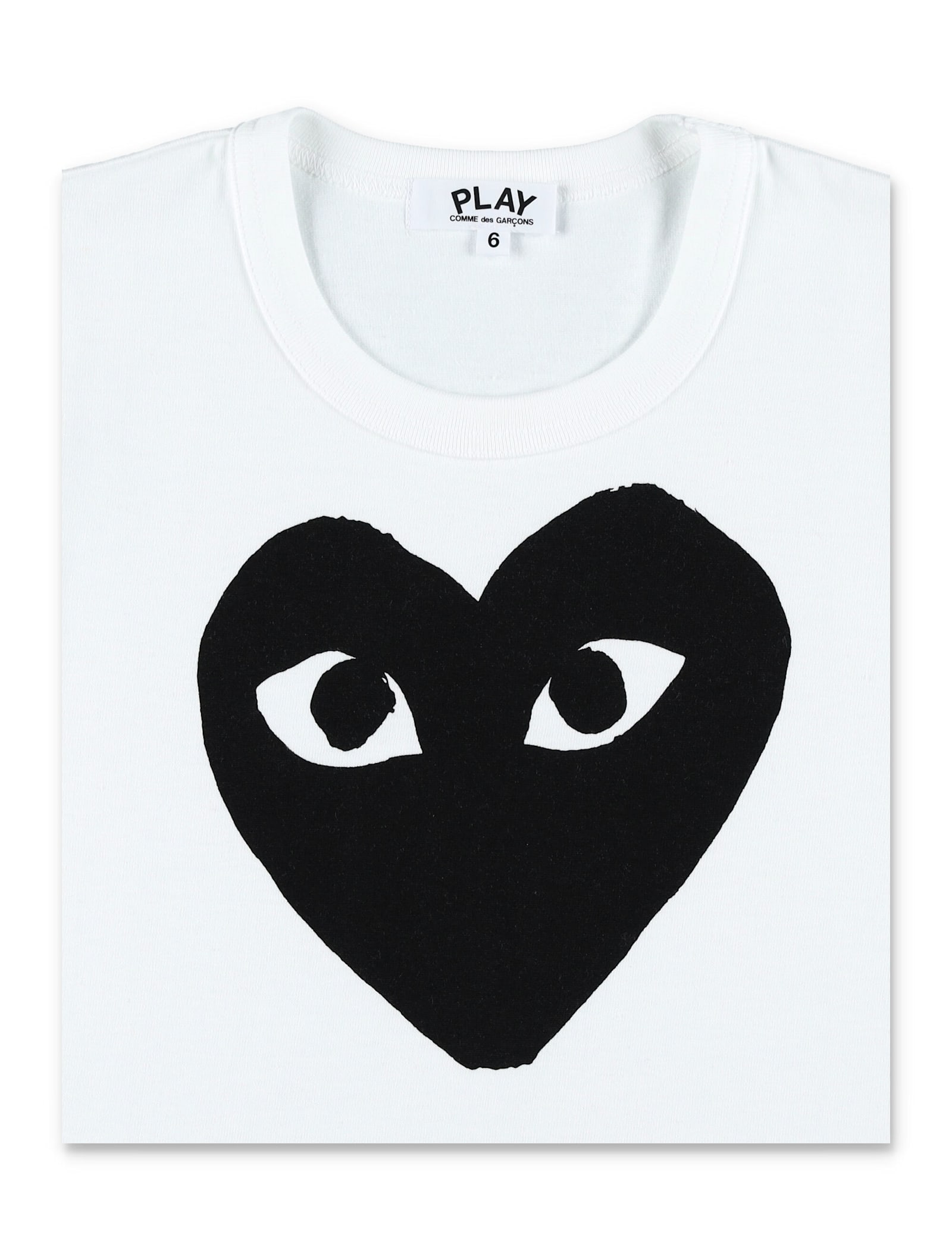 Comme Des Garçons Play Kid - Big Black Heart T-shirt In Multi