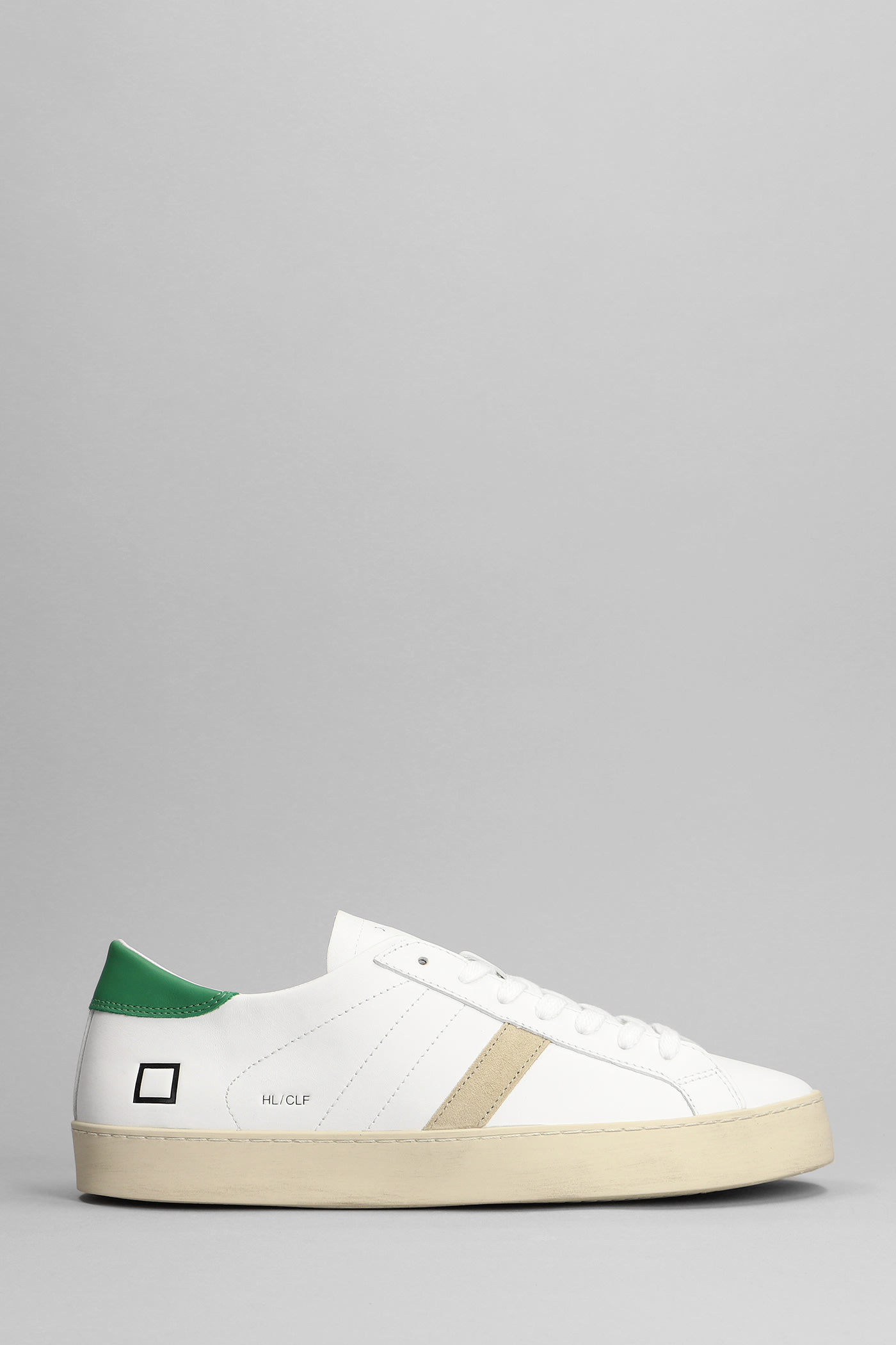 DATE HILL LOW trainers IN WHITE LEATHER